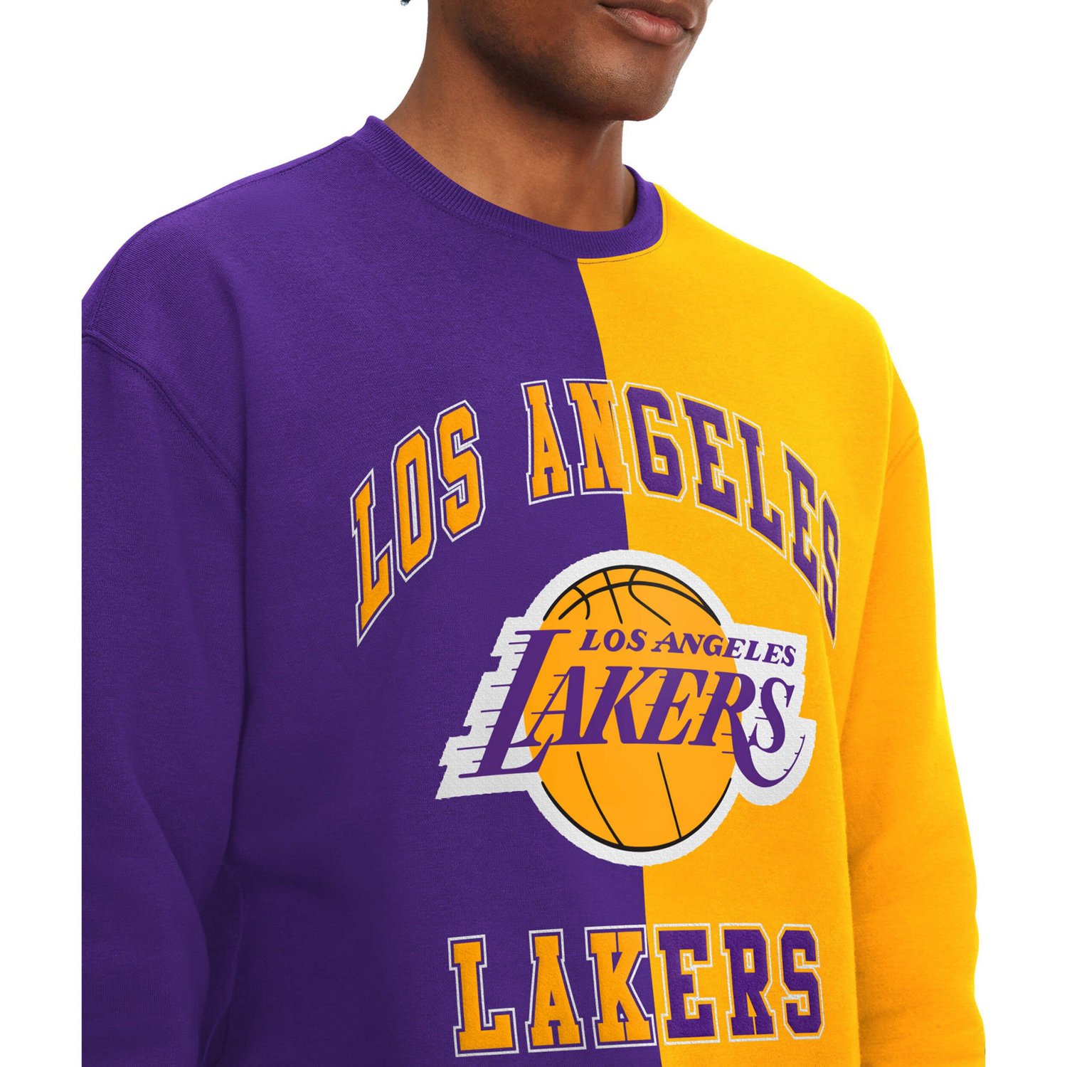 Tommy Jeans /Gold Los Angeles Lakers Keith Split Pullover Sweatshirt - view number 3