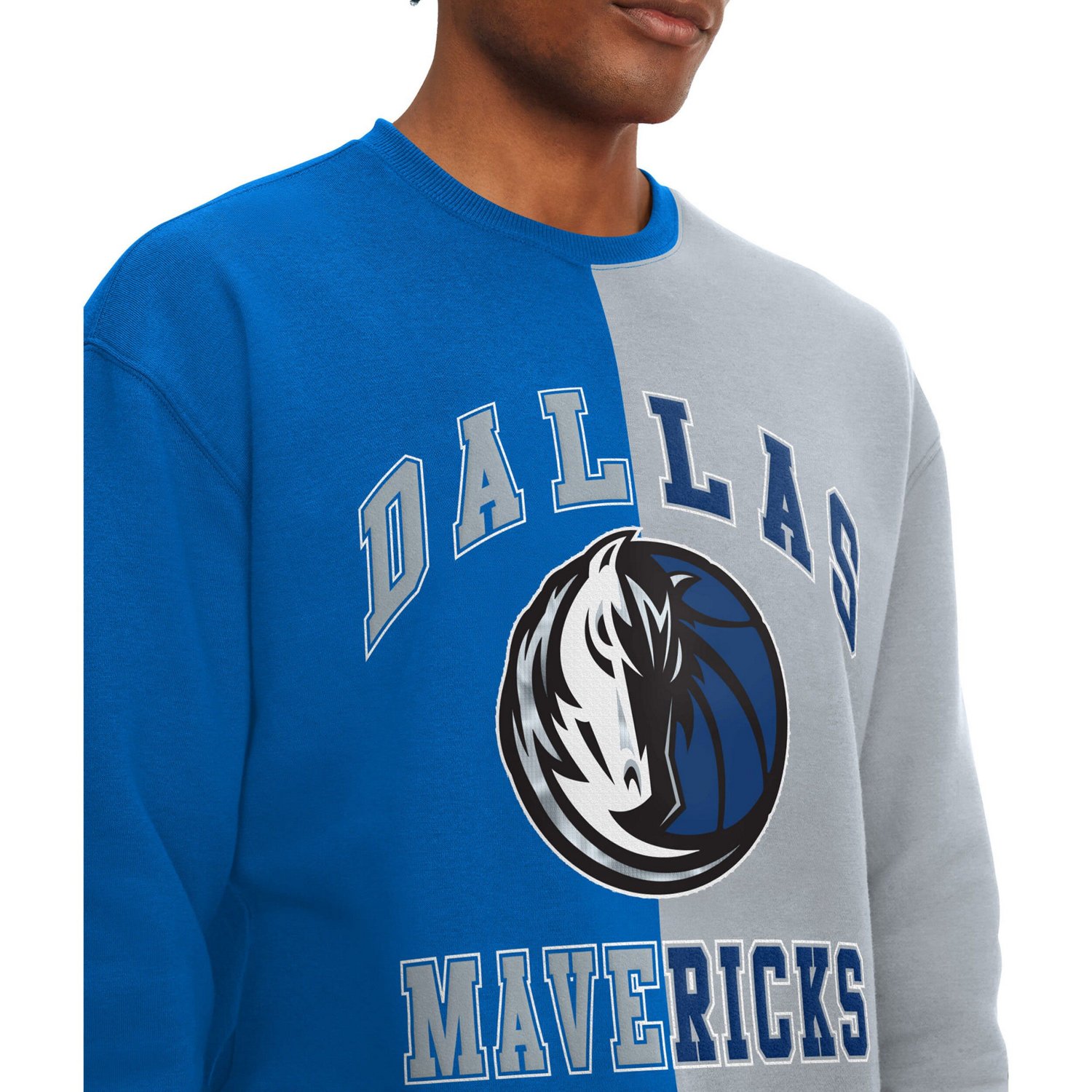 Tommy Jeans /Gray Dallas Mavericks Keith Split Pullover Sweatshirt                                                               - view number 3