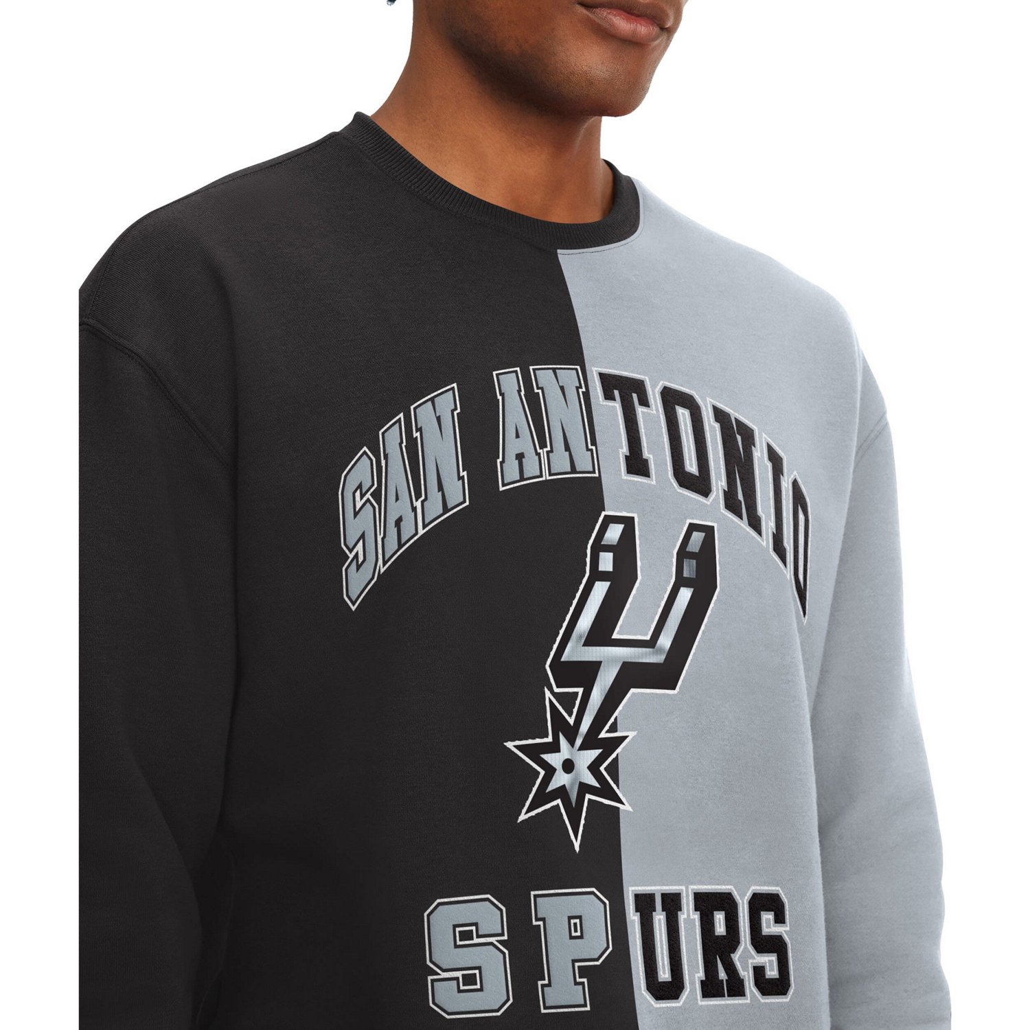 Tommy Jeans /Gray San Antonio Spurs Keith Split Pullover Sweatshirt                                                              - view number 3