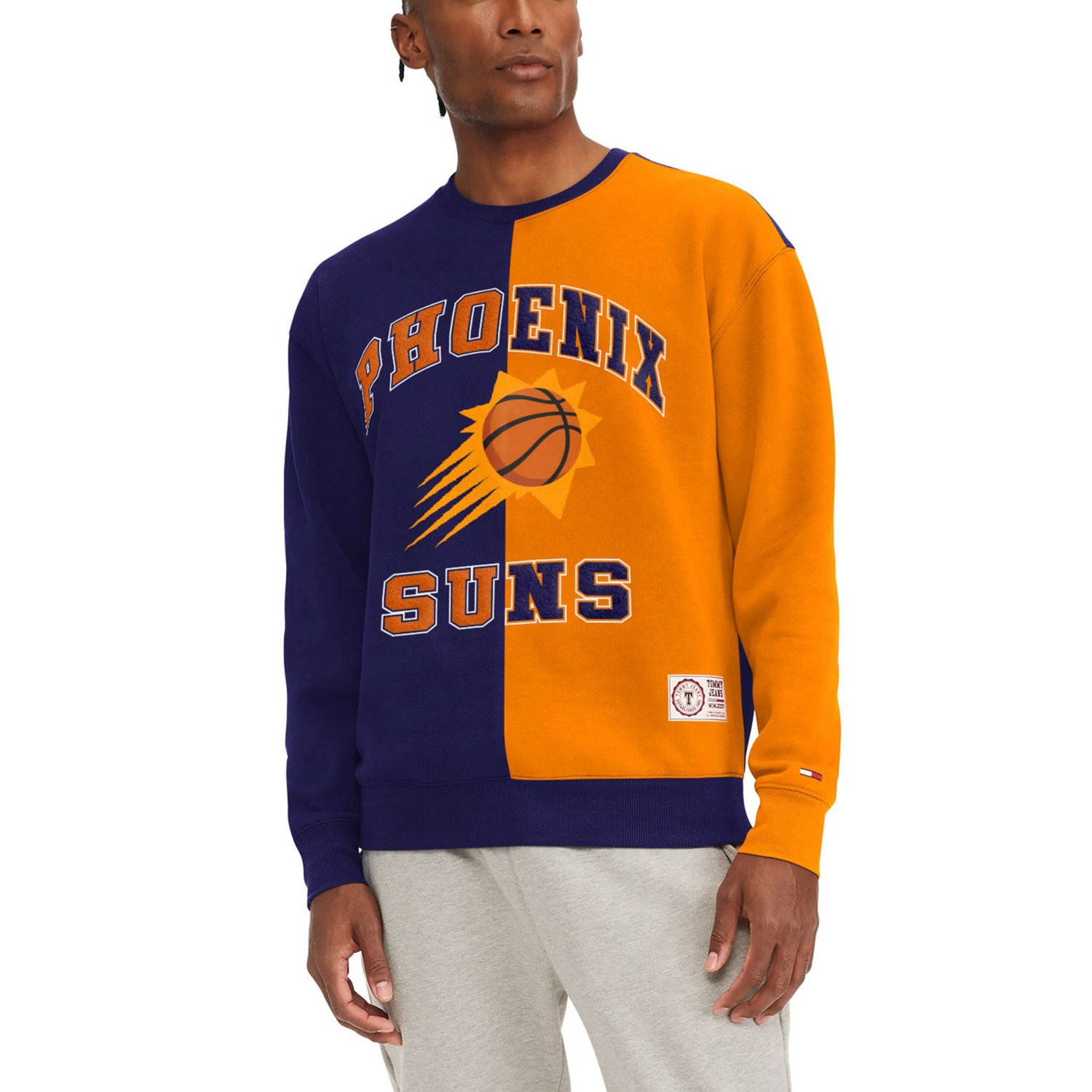 Tommy Jeans /Orange Phoenix Suns Keith Split Pullover Sweatshirt                                                                 - view number 1