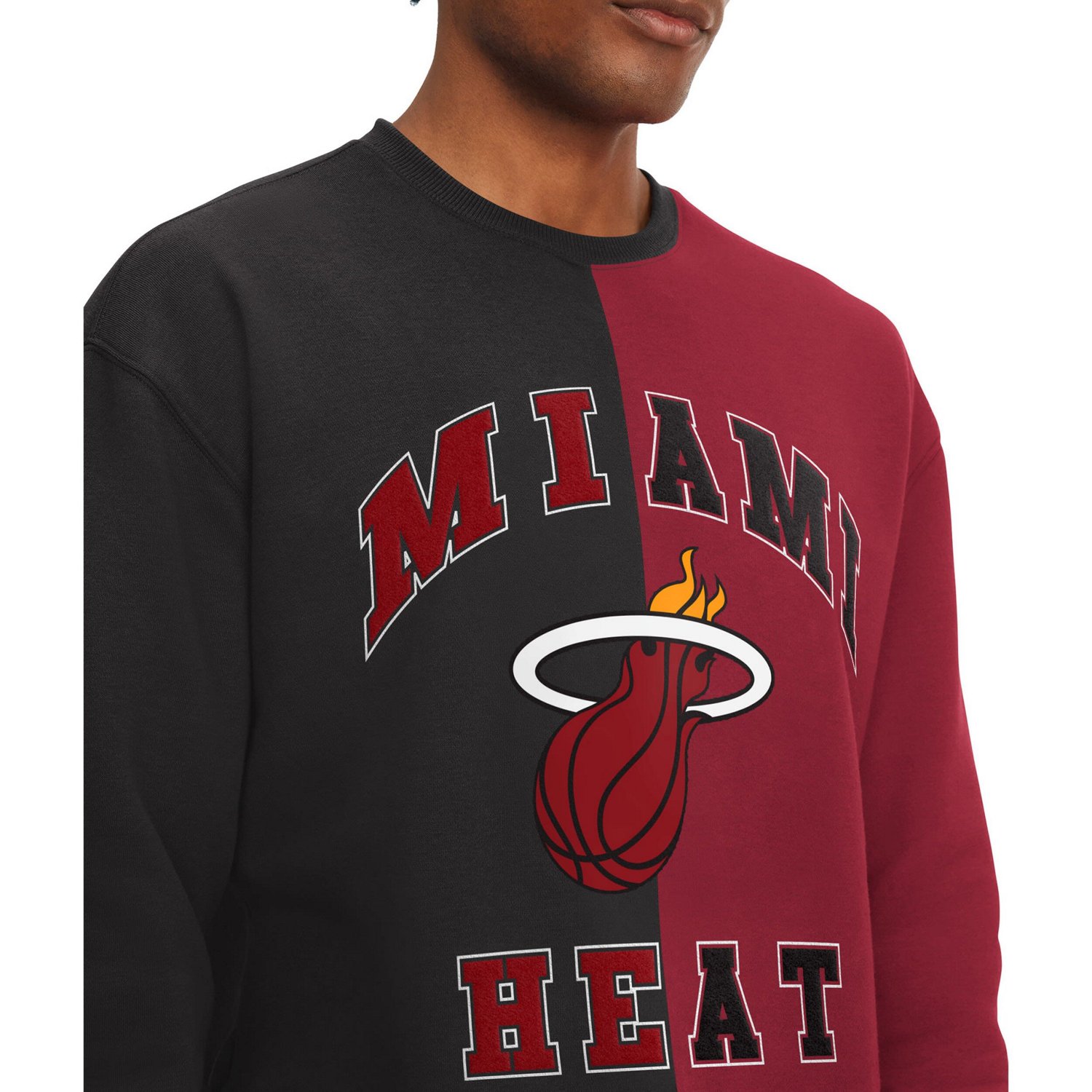 Tommy Jeans /Red Miami Heat Keith Split Pullover Sweatshirt                                                                      - view number 3