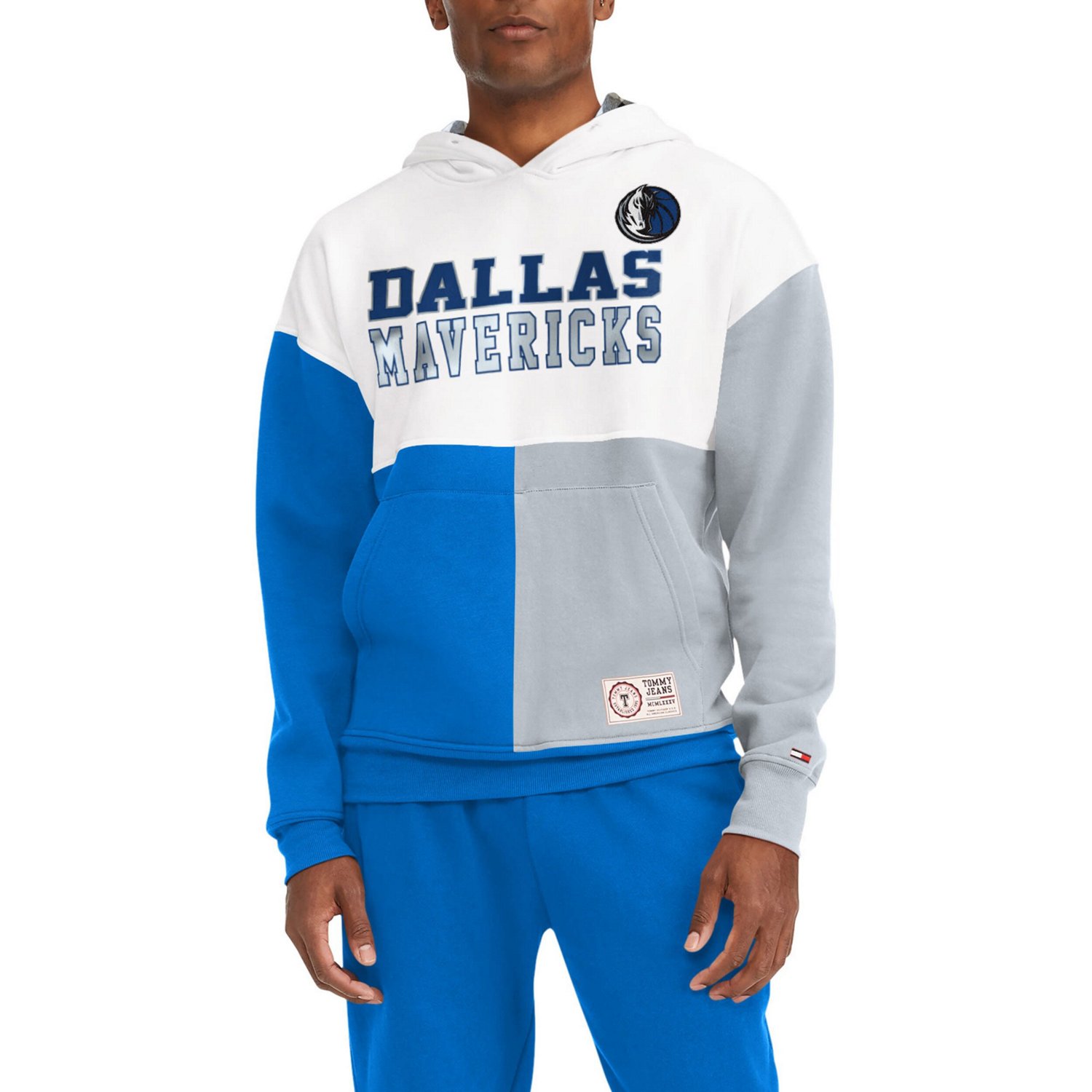 Tommy Jeans /Royal Dallas Mavericks Andrew Split Pullover Hoodie