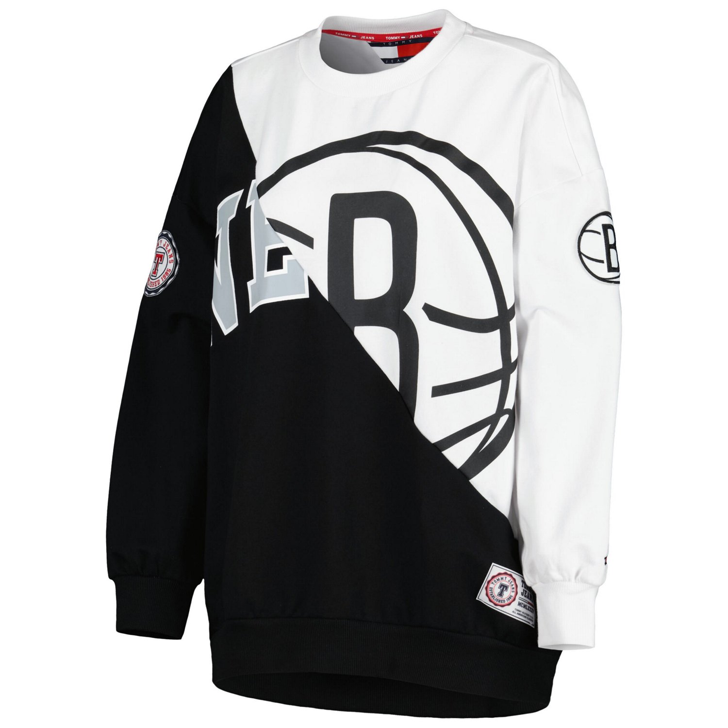 Tommy Jeans /White Brooklyn Nets Ariel Pullover Sweatshirt                                                                       - view number 2
