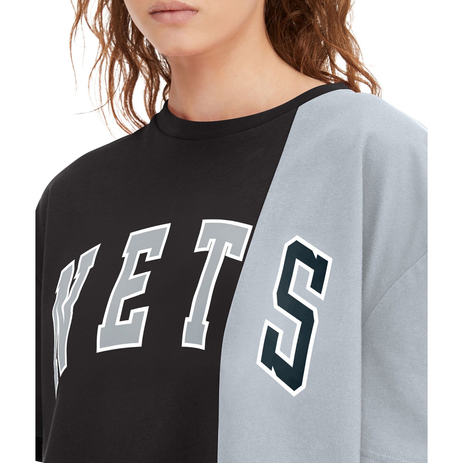 Tommy Jeans /White Brooklyn Nets Betsy Relaxed Crop T-Shirt                                                                      - view number 3