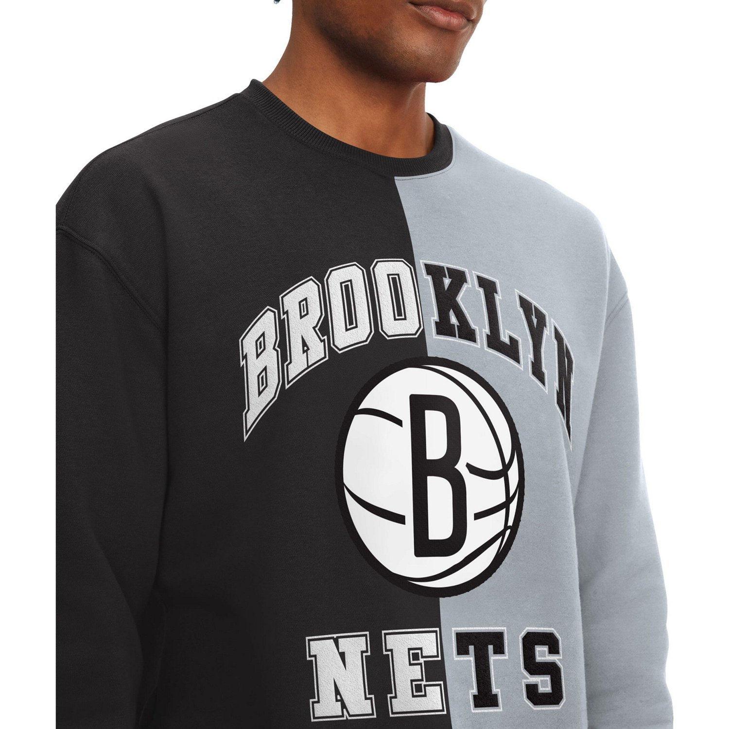 Tommy Jeans /White Brooklyn Nets Keith Split Pullover Sweatshirt                                                                 - view number 3