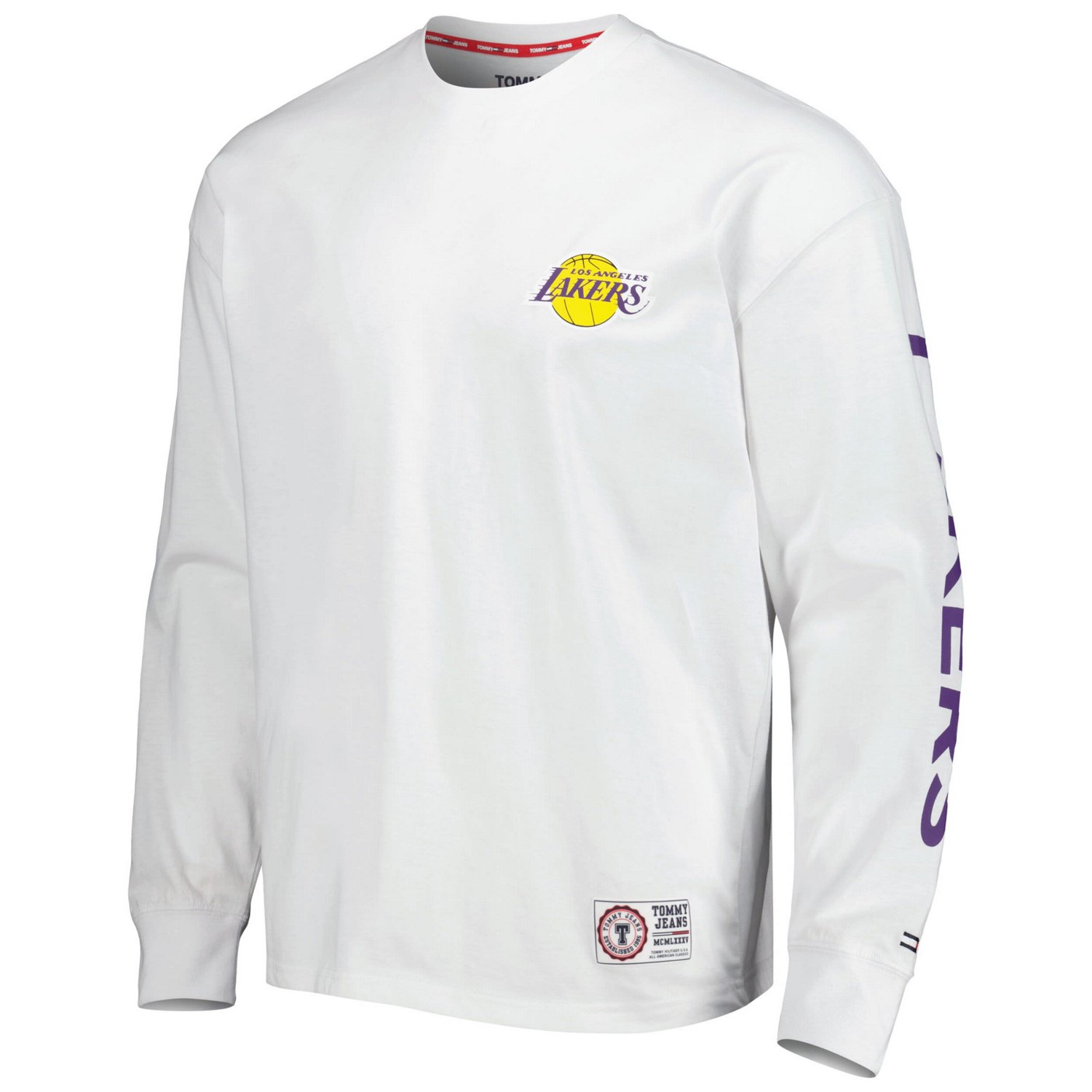 Tommy Jeans /White Los Angeles Lakers Matthew 2 In 1 T-Shirt  Hoodie Combo Set                                                   - view number 4