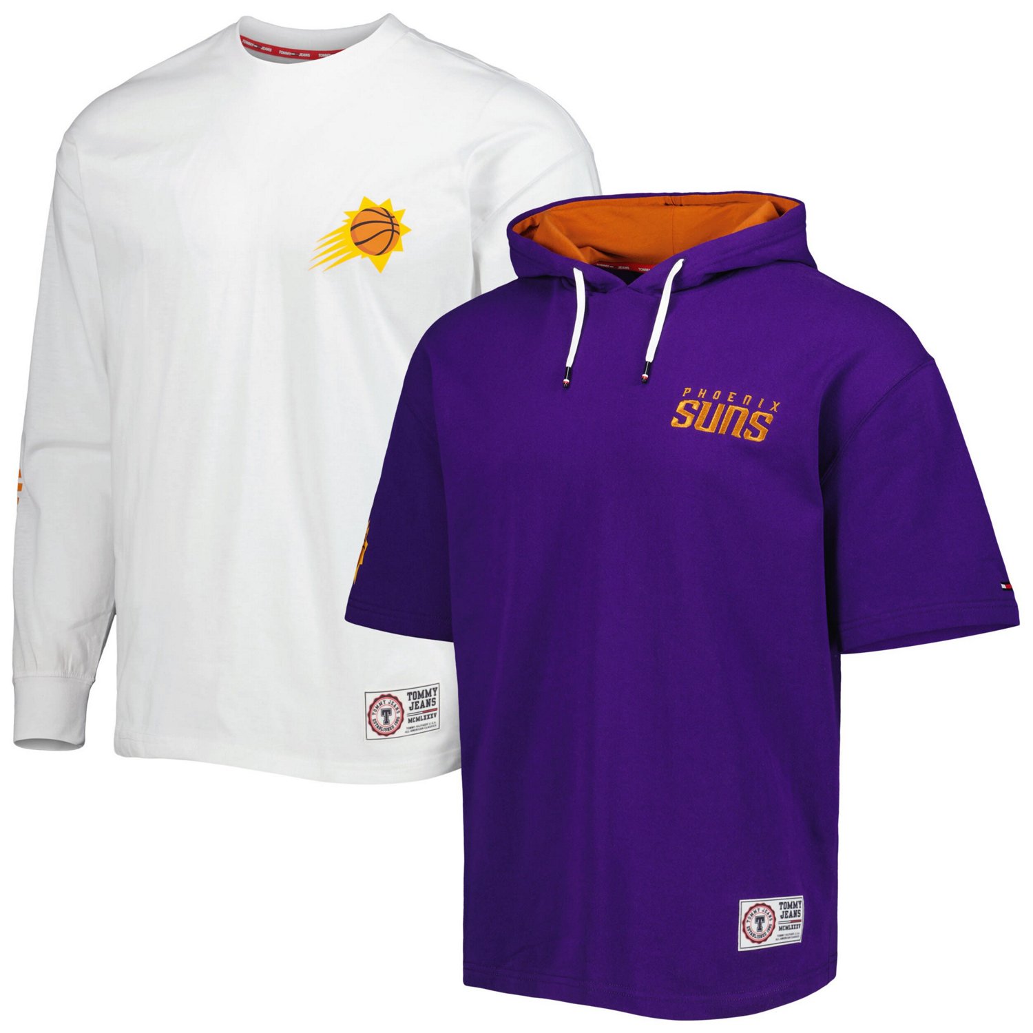 Tommy Jeans /White Phoenix Suns Matthew 2 In 1 T-Shirt  Hoodie Combo Set                                                         - view number 1