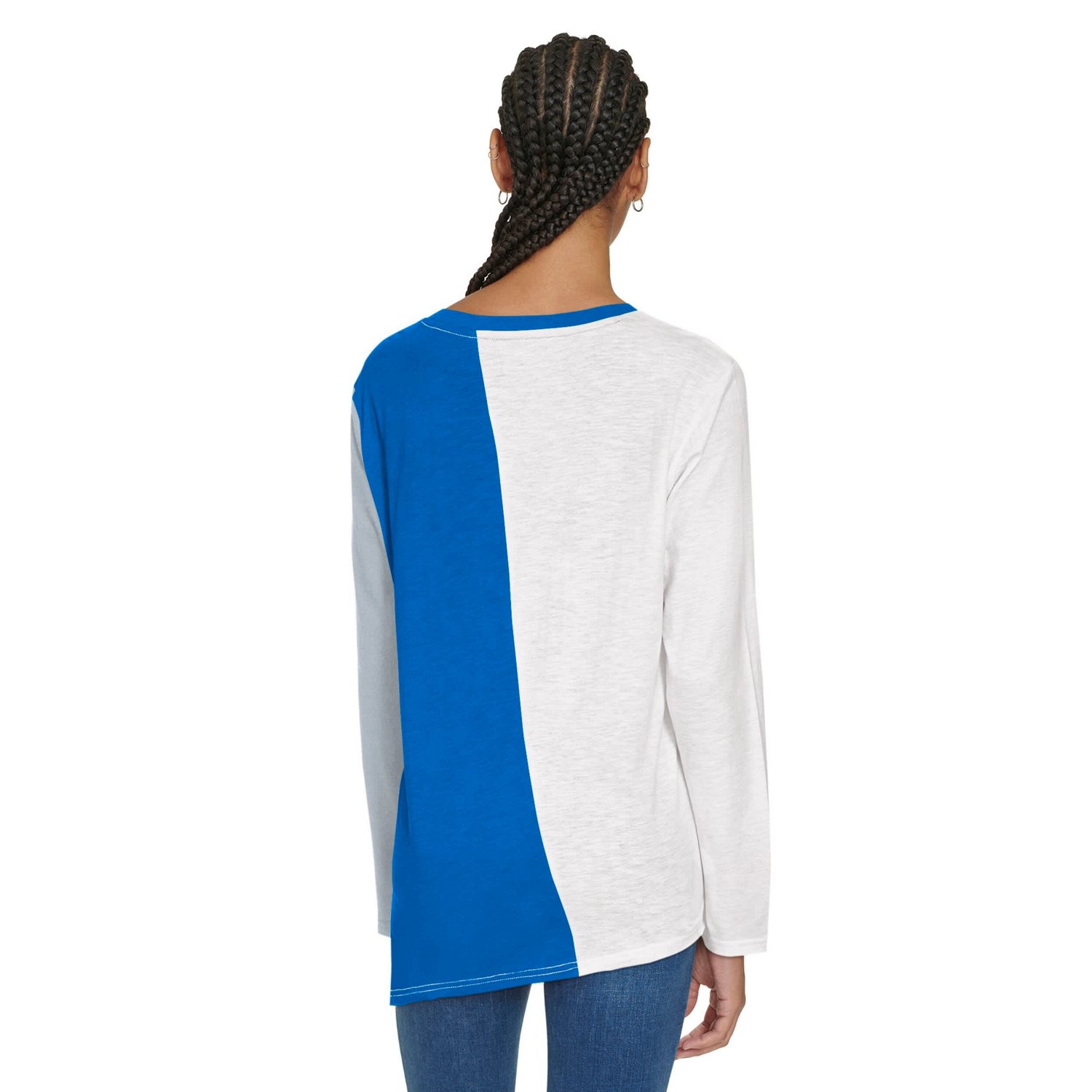Tommy Jeans Blue Dallas Mavericks Amelia Color Blocked Long Sleeve T-Shirt - view number 2