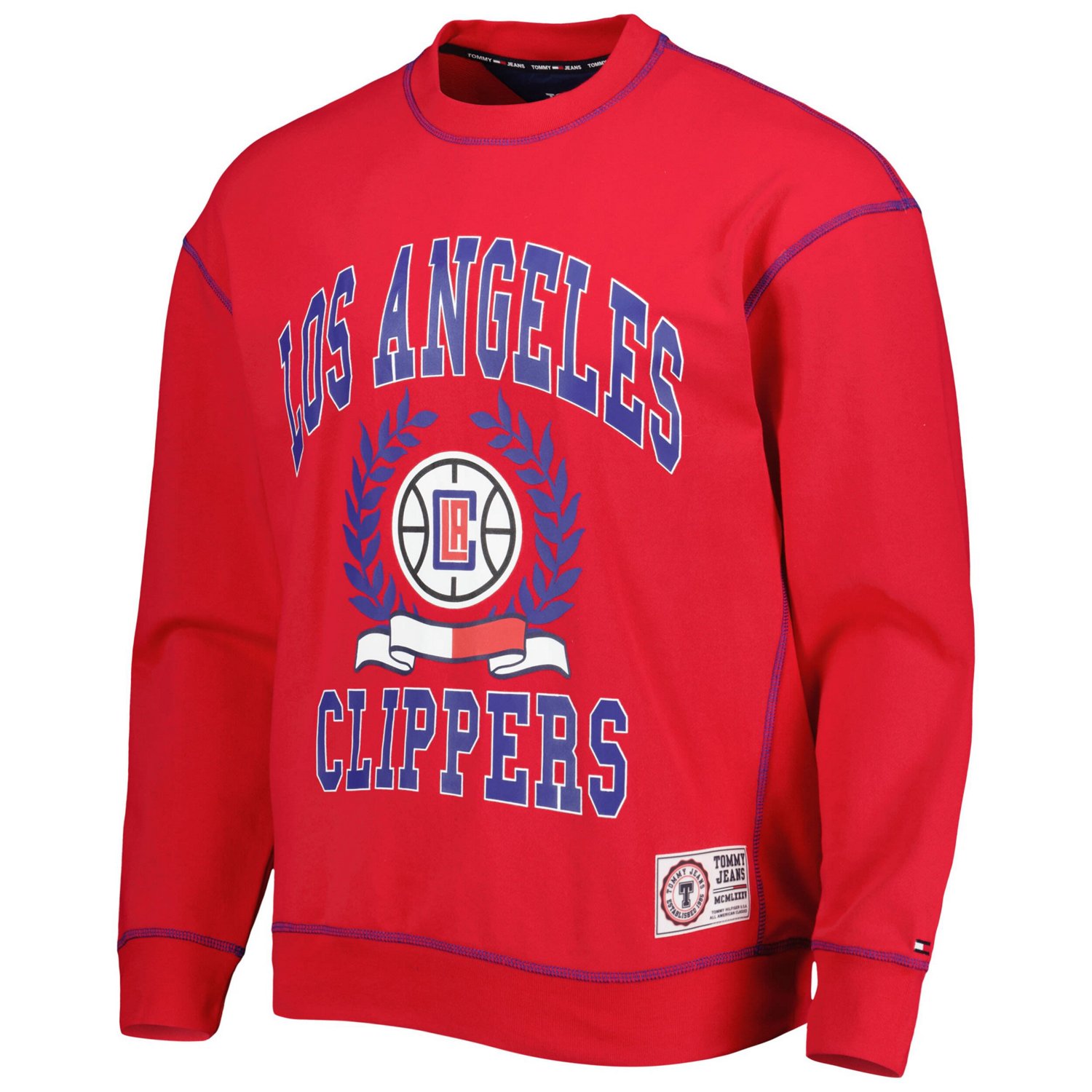 Tommy Jeans LA Clippers Peter French Terry Pullover Crew Sweatshirt                                                              - view number 2
