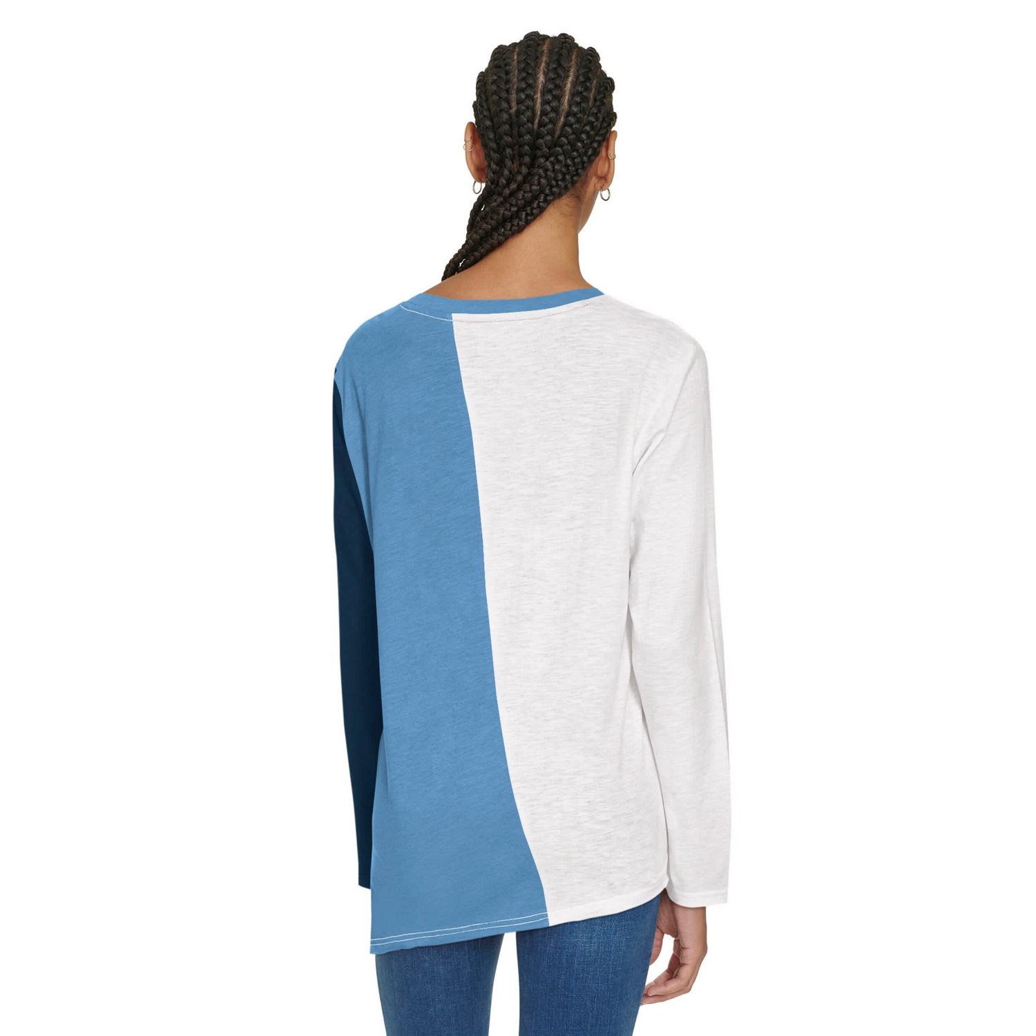 Tommy Jeans Light Blue Memphis Grizzlies Amelia Color Blocked Long Sleeve T-Shirt - view number 2