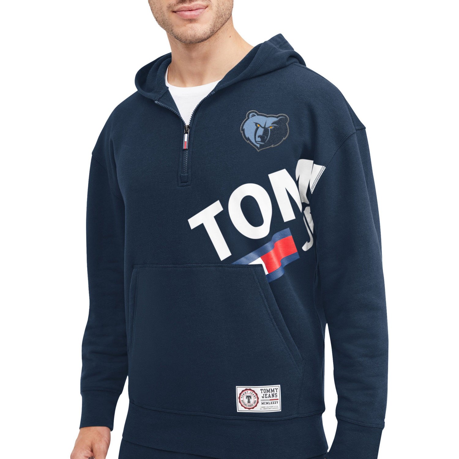 Tommy Jeans Memphis Grizzlies Bernard Half-Zip Hoodie