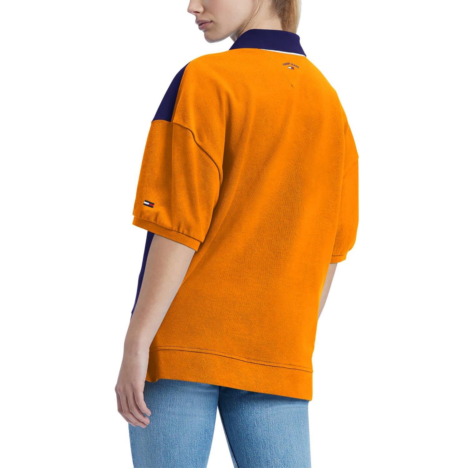 Tommy Jeans Phoenix Suns Taya Puff Sleeve Pique Polo Shirt