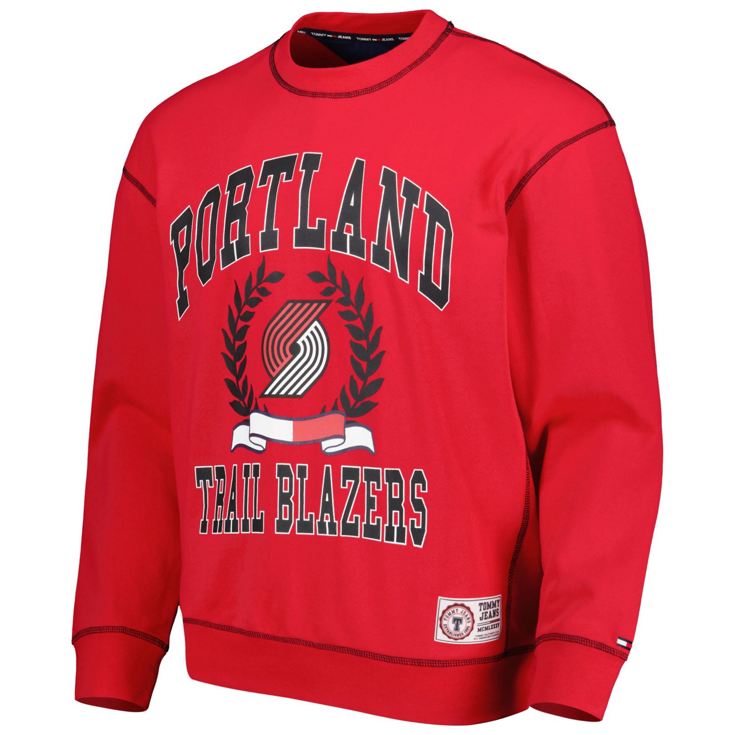 Tommy Jeans Portland Trail Blazers Peter French Terry Pullover Crew Sweatshirt                                                   - view number 2
