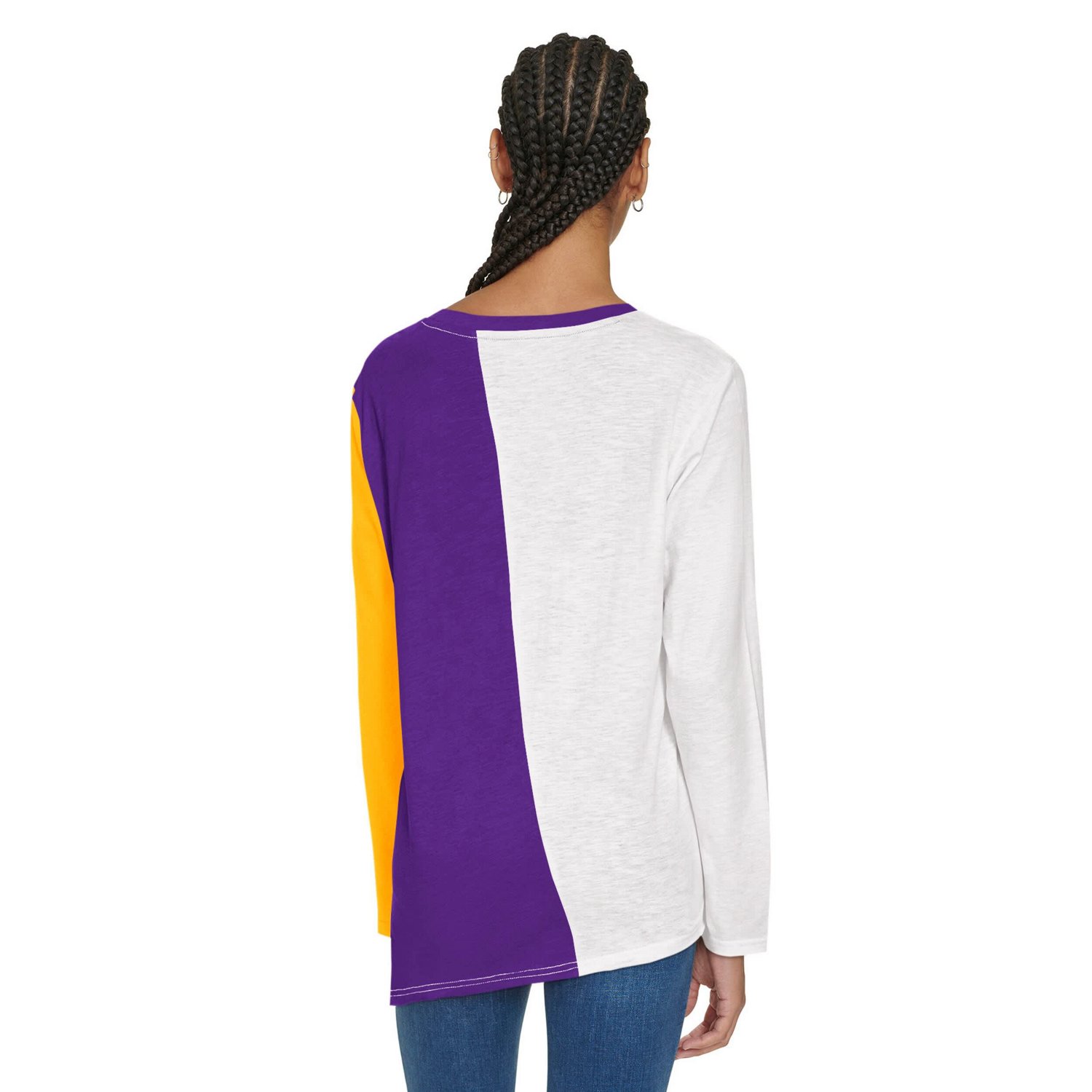 Tommy Jeans Purple Los Angeles Lakers Amelia Color Blocked Long Sleeve T-Shirt - view number 2