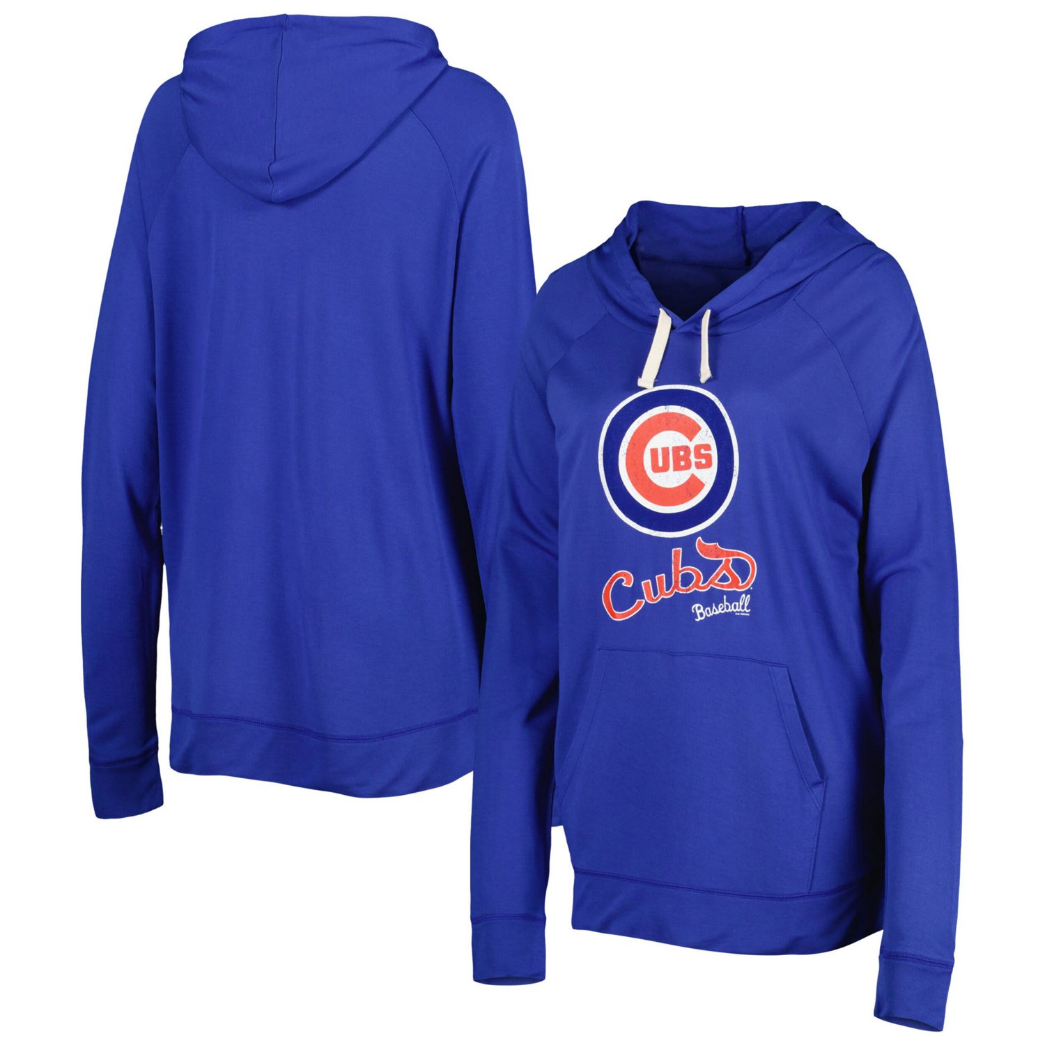 Touch Chicago Cubs Pre-Game Raglan Pullover Hoodie