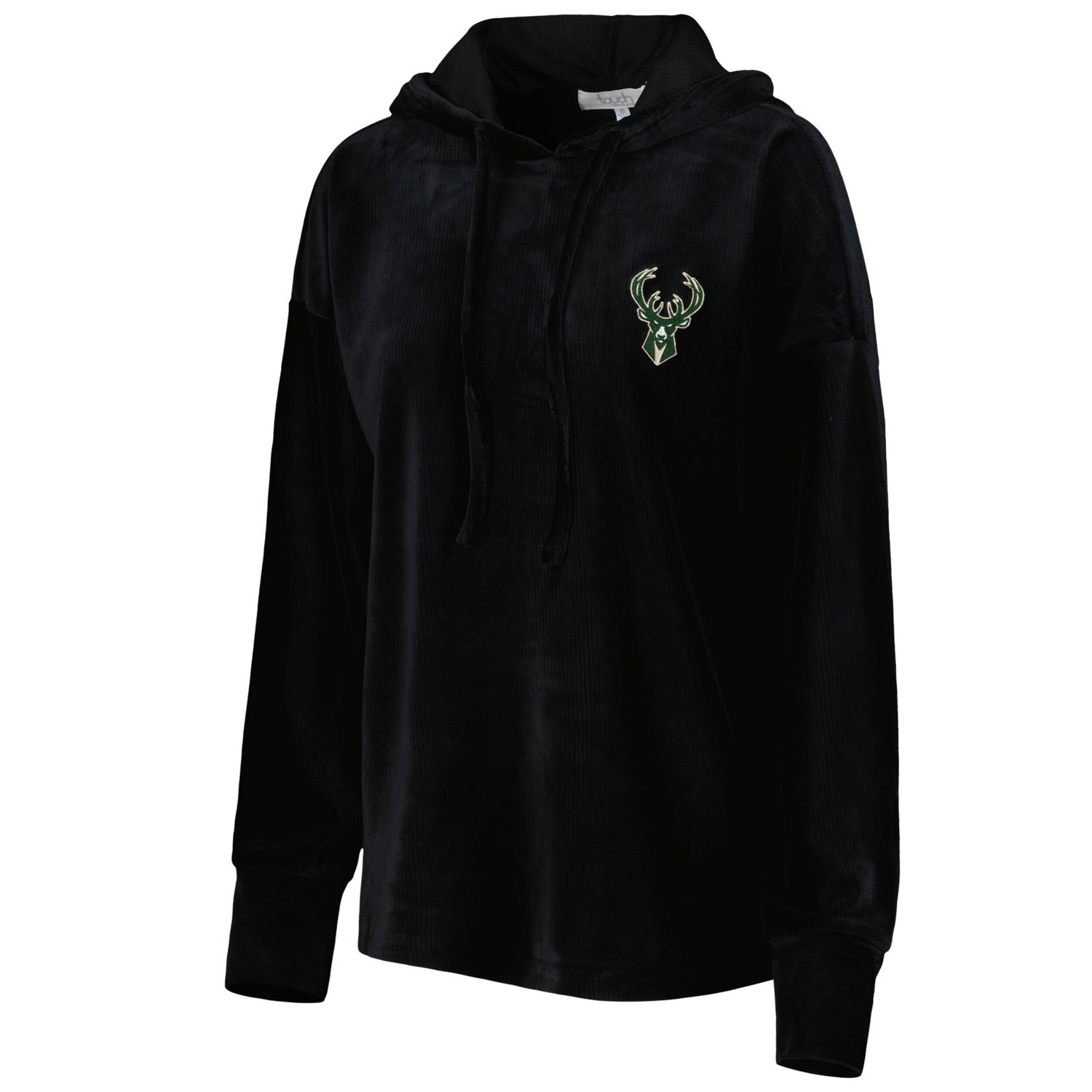 Touch Milwaukee Bucks End Line Velour Pullover Hoodie                                                                            - view number 2