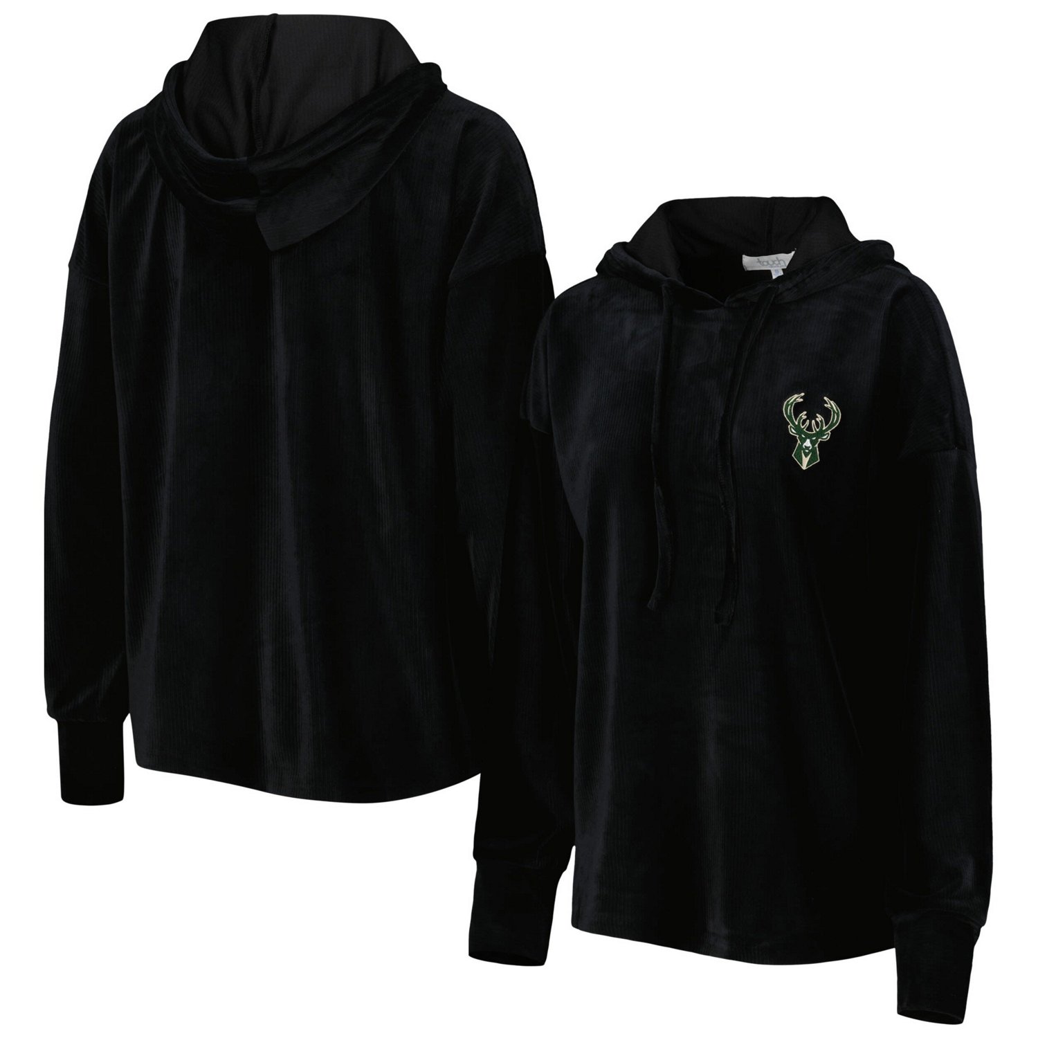 Touch Milwaukee Bucks End Line Velour Pullover Hoodie                                                                            - view number 1