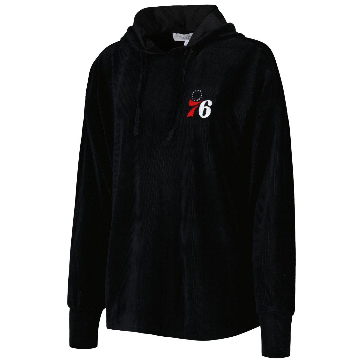 Touch Philadelphia 76ers End Line Velour Pullover Hoodie