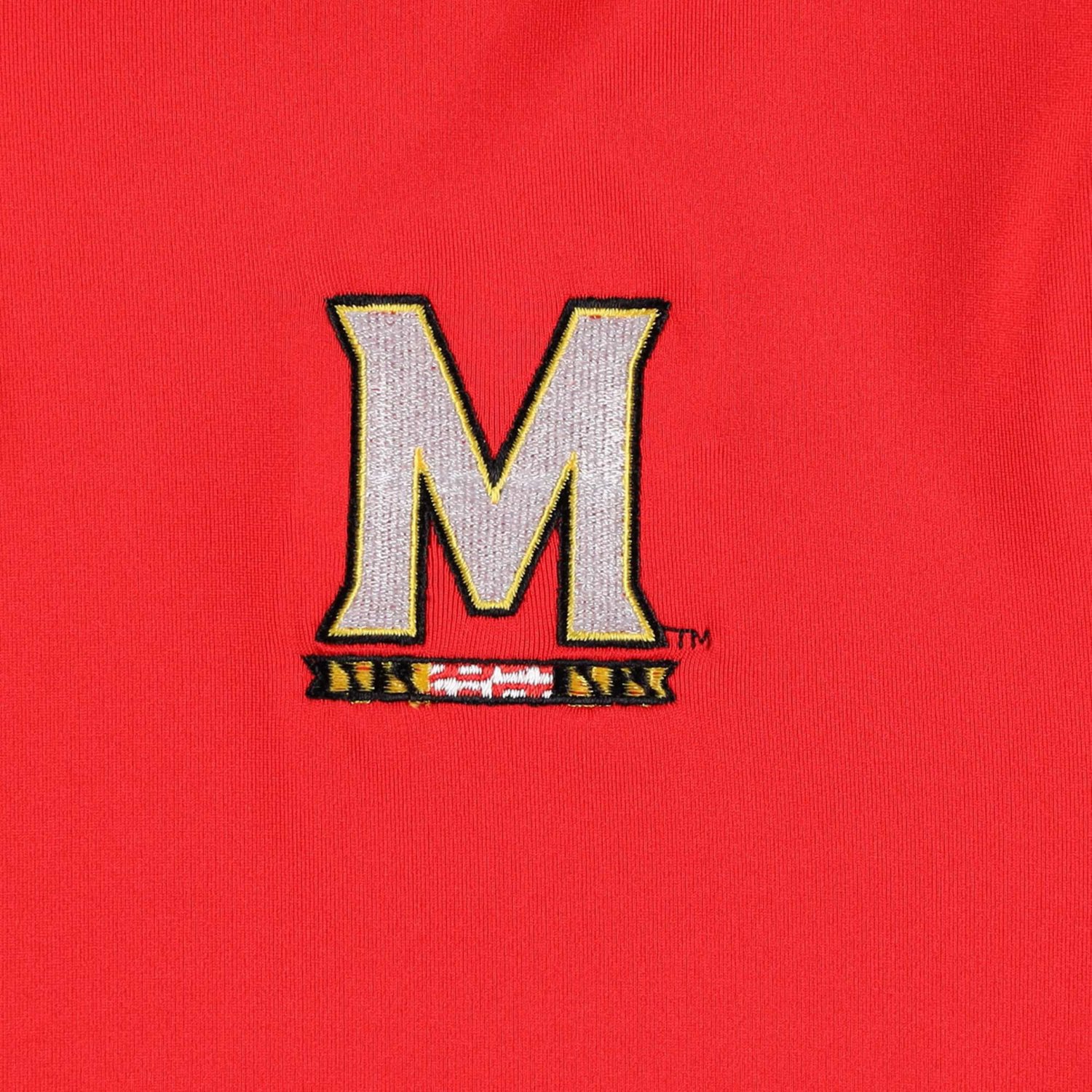 Under Armour /White Maryland Terrapins Green Blocked Polo Performance Polo - view number 4