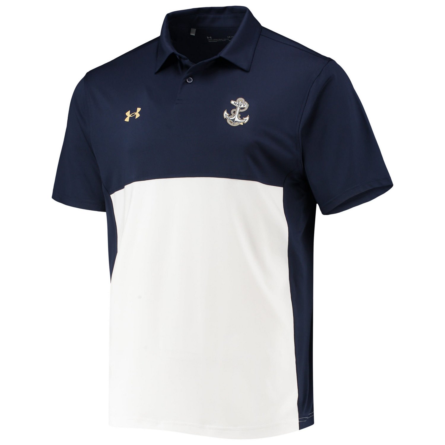 Under Armour /White Midshipmen 2022 Blocked Coaches Performance Polo                                                             - view number 2