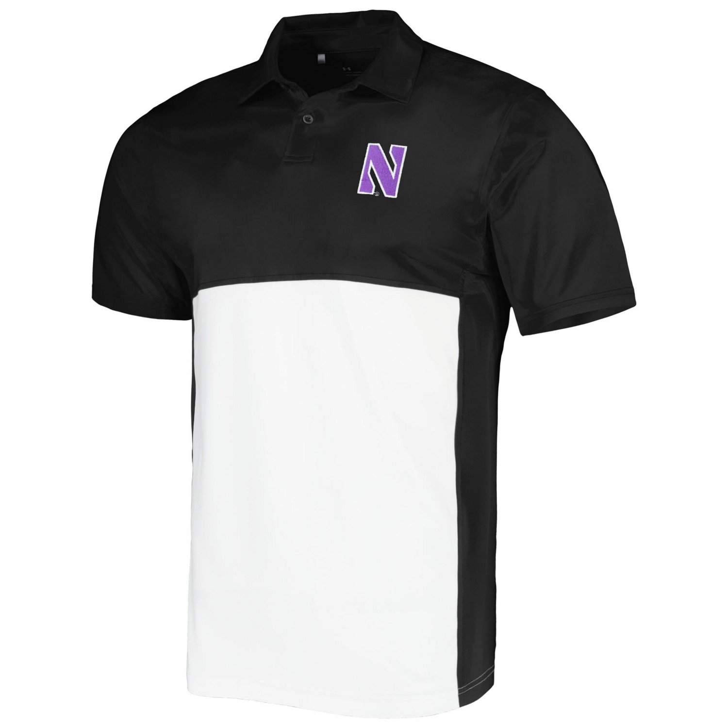 Under Armour /White Northwestern Wildcats Green Blocked Polo Performance Polo                                                    - view number 2