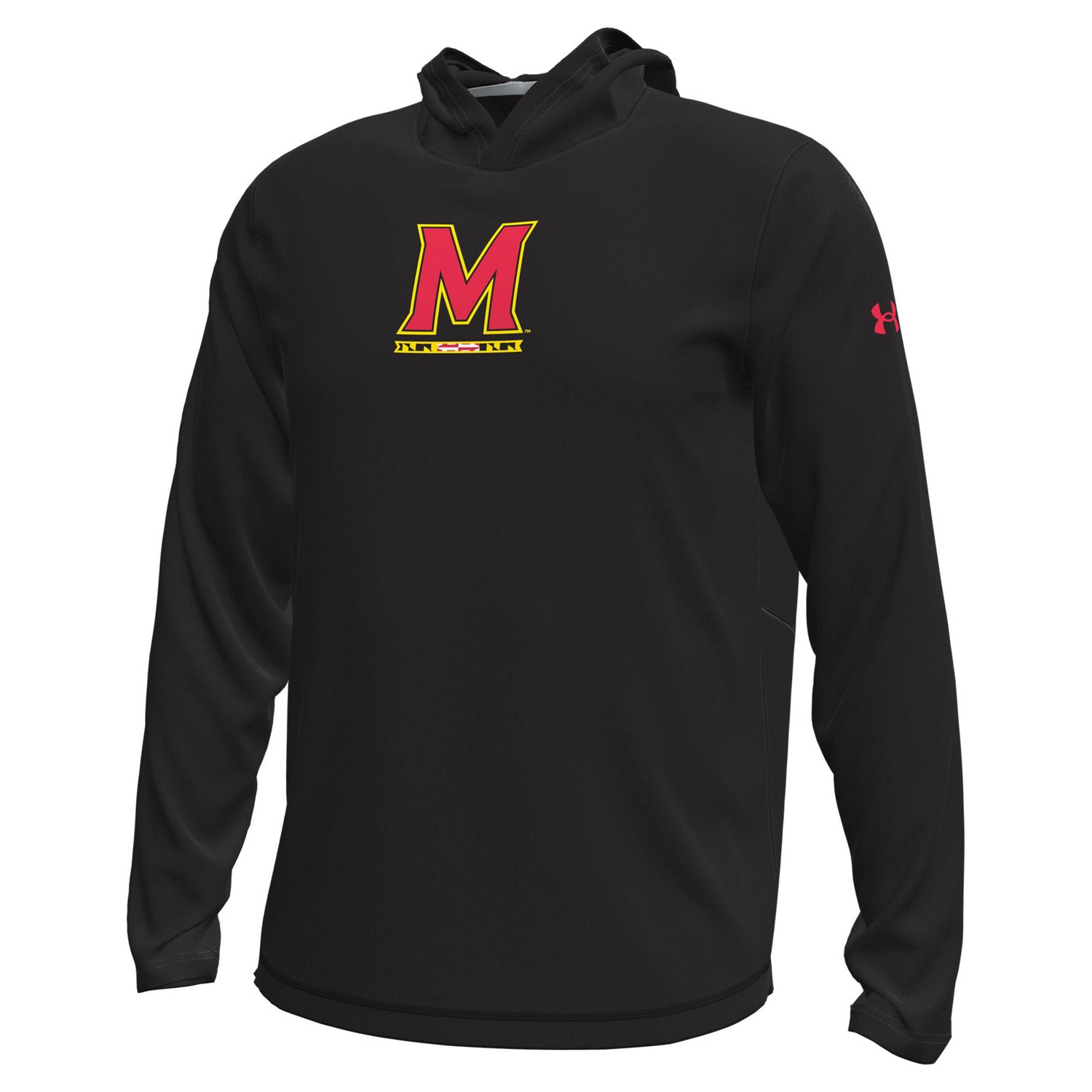 Under Armour Maryland Terrapins Sideline Knockout Long-Sleeve Hooded T-Shirt - view number 2