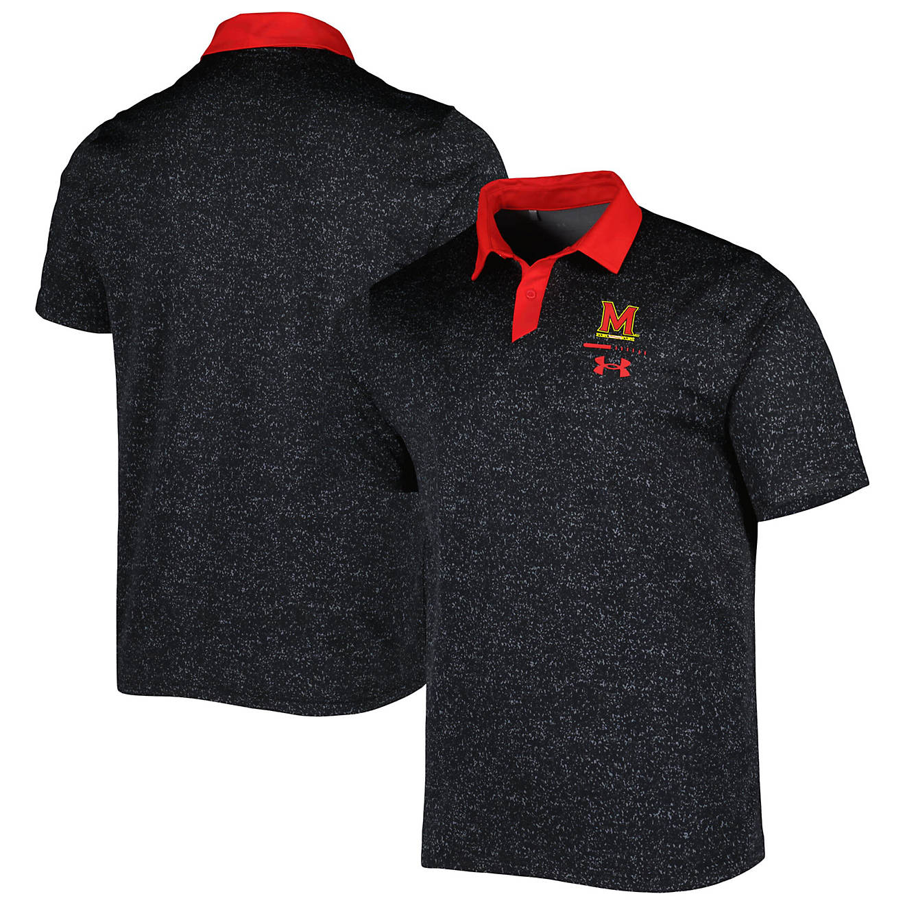 Under Armour Maryland Terrapins Static Performance Polo                                                                          - view number 1