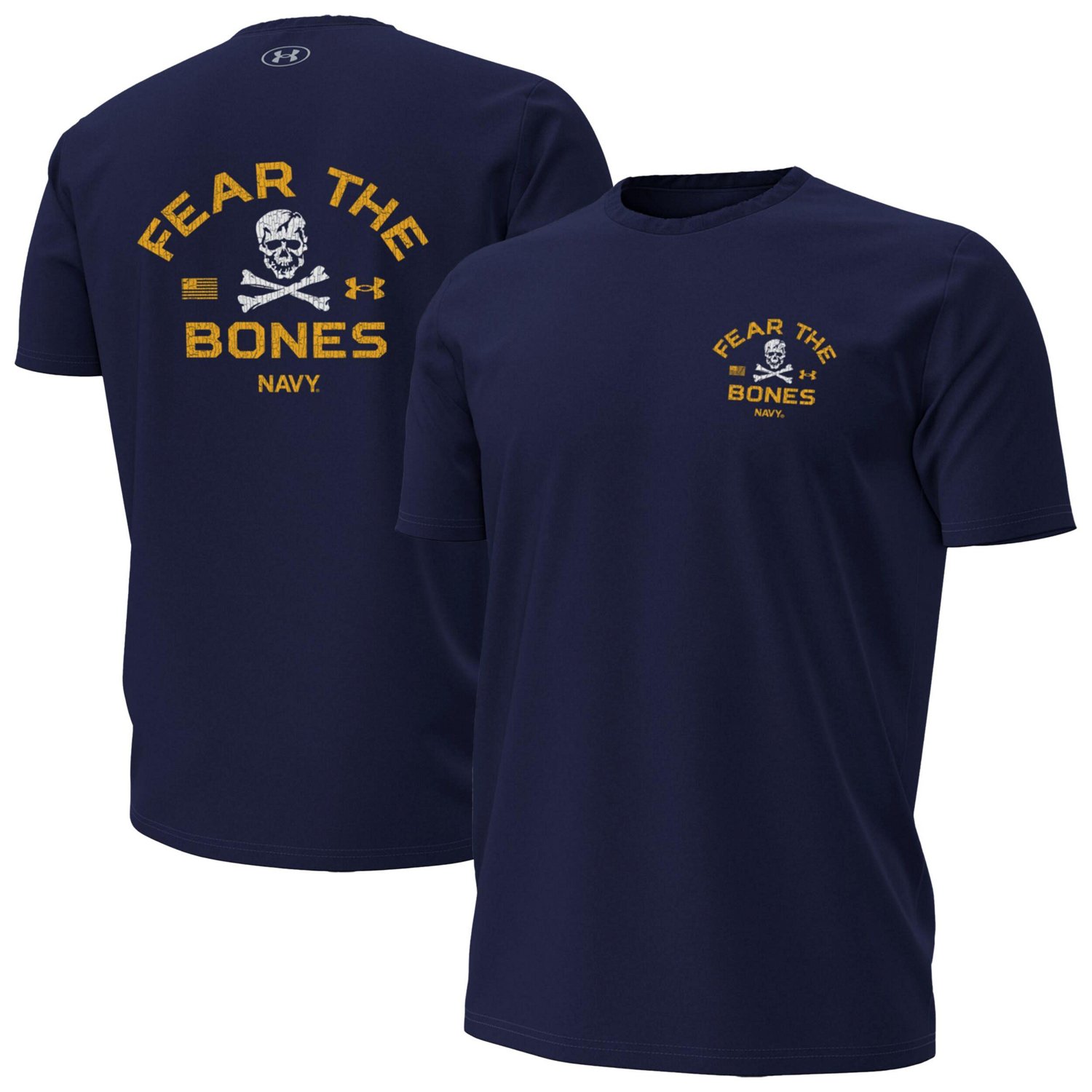 Under Armour Midshipmen Distressed Jolly Rogers T-Shirt
