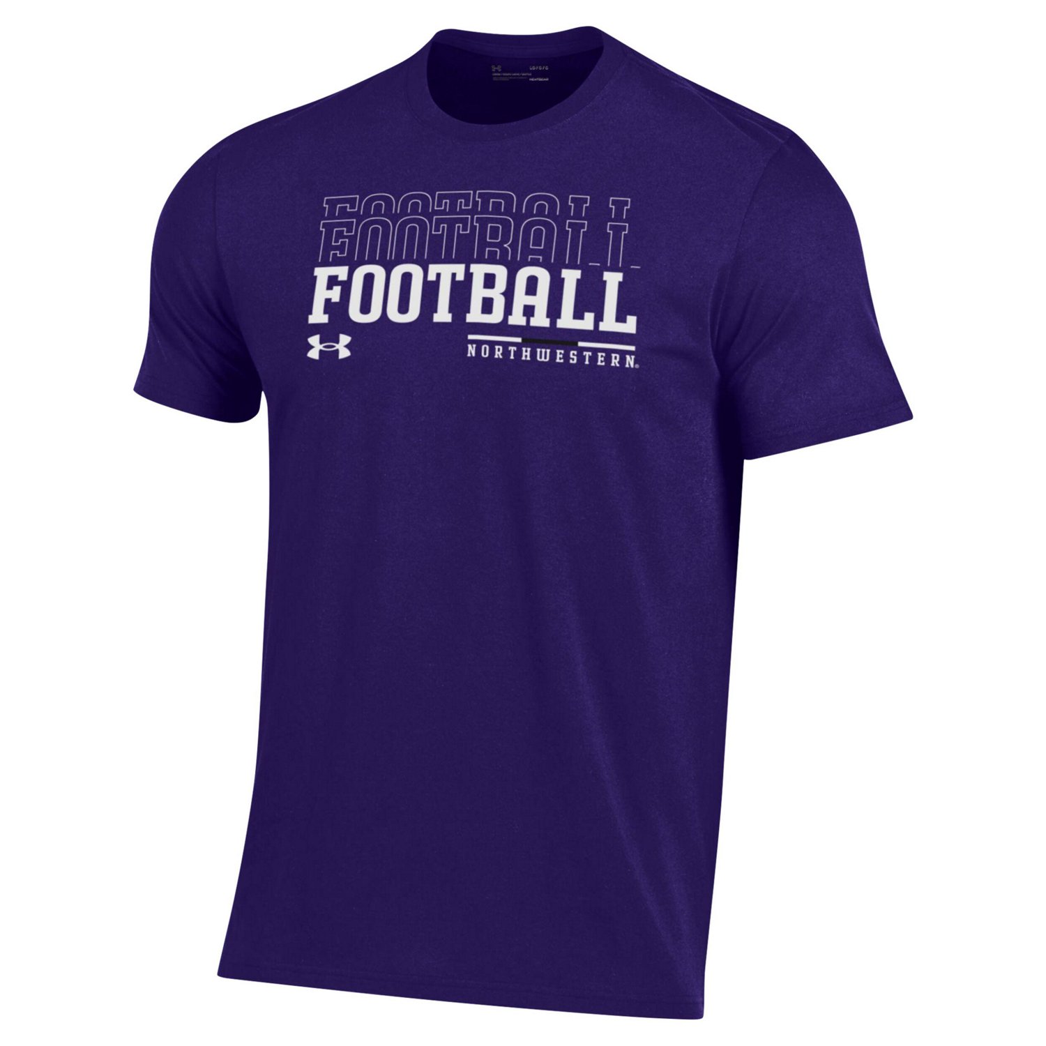 Under Armour Northwestern Wildcats 2024 Sideline Football Performance T-Shirt - view number 2
