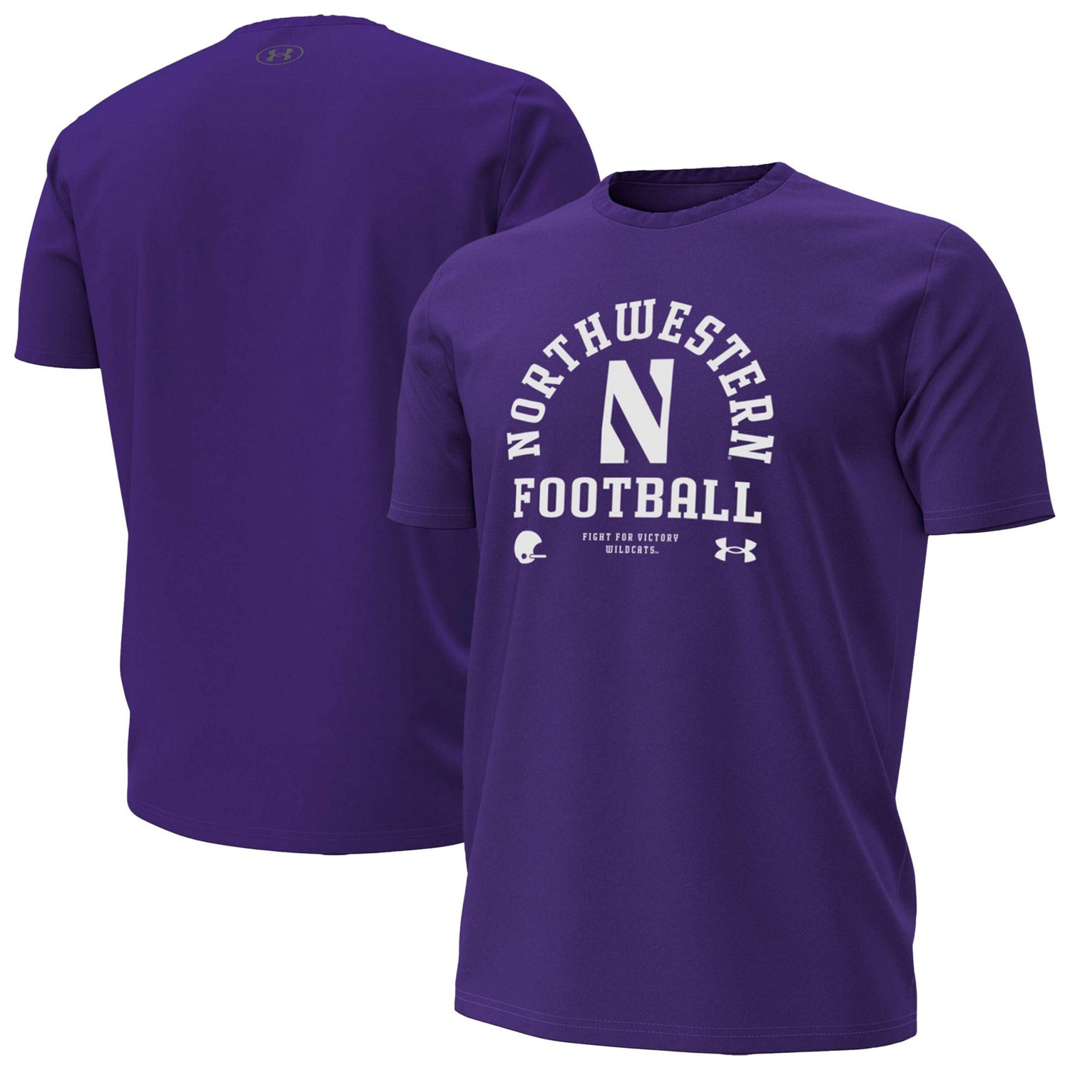 Under Armour Northwestern Wildcats 2025 Sideline Football Performance T-Shirt - view number 1