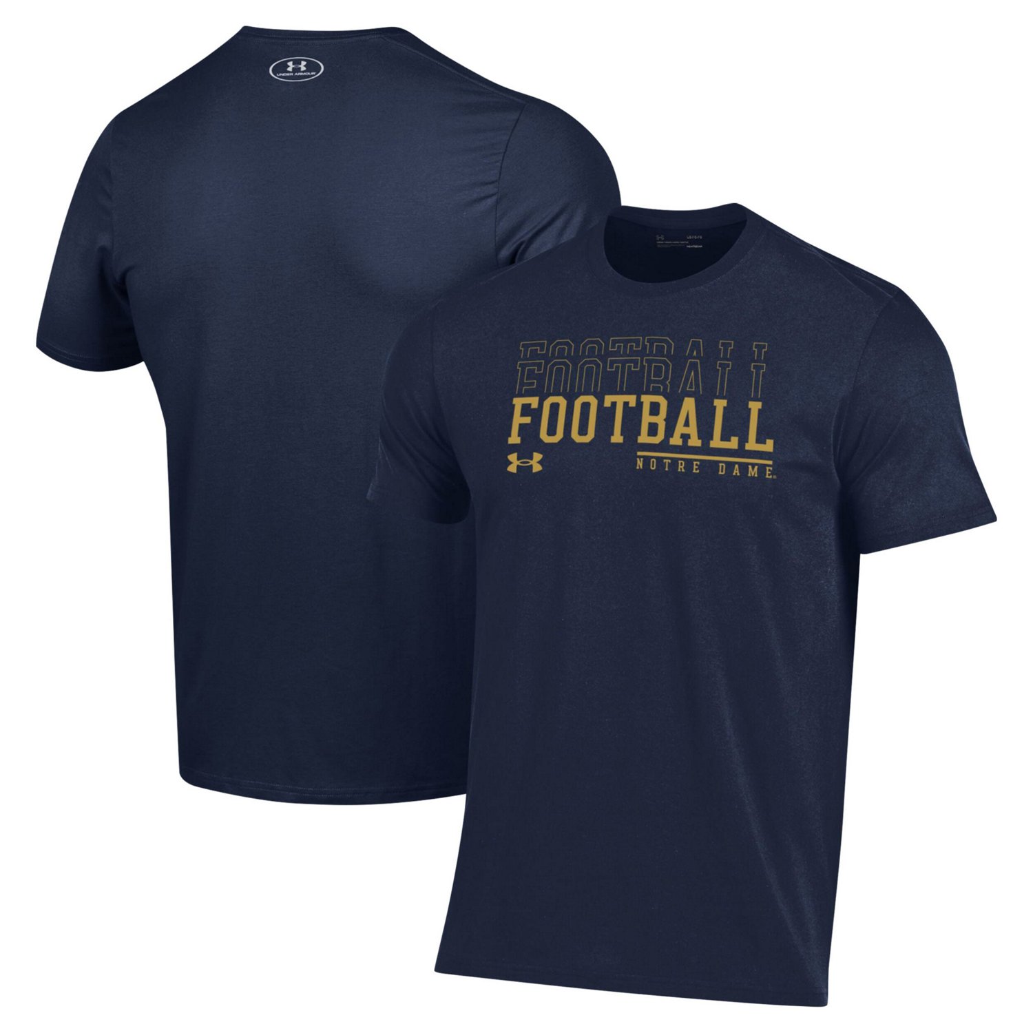 Under Armour Notre Dame Fighting Irish 2024 Sideline Football Performance T Shirt Academy