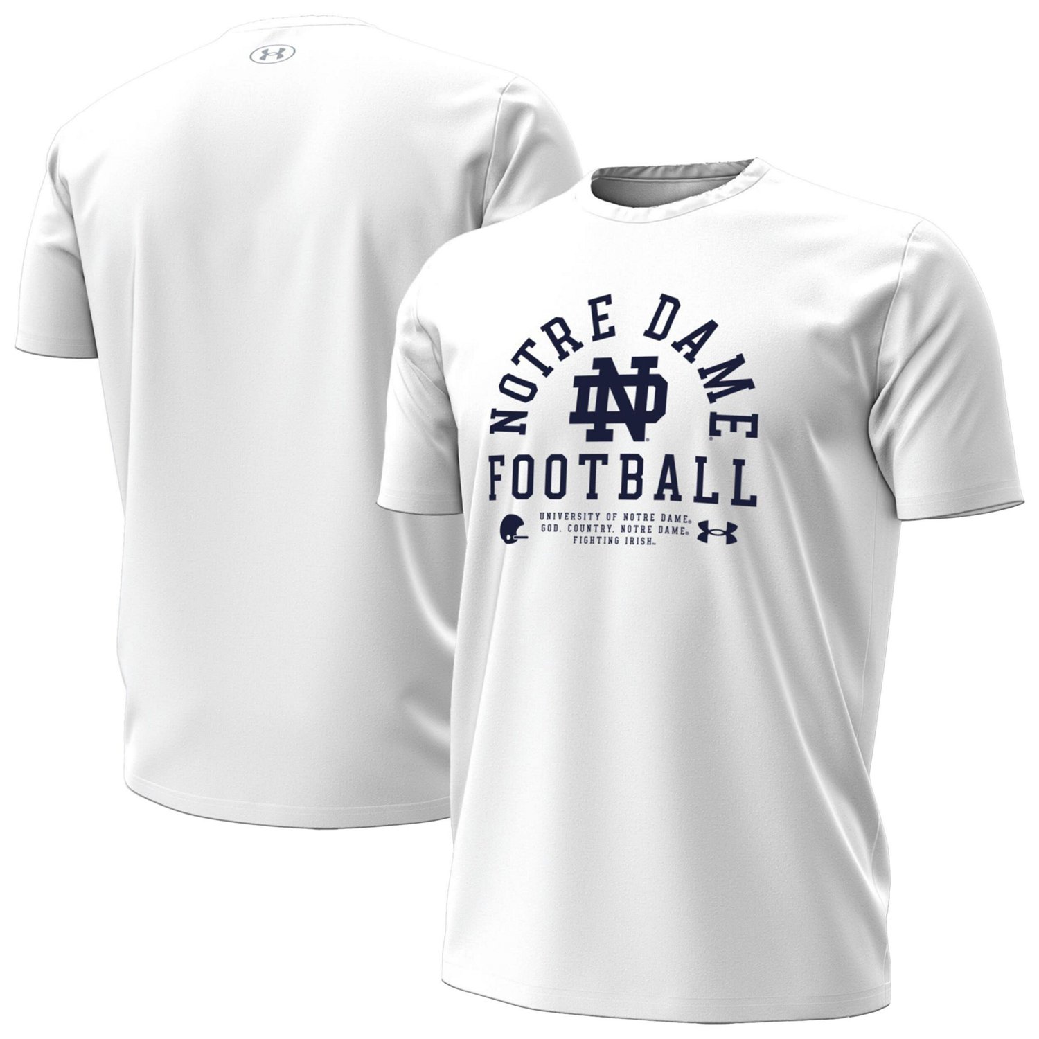 Under Armour Notre Dame Fighting Irish 2025 Sideline Football Performance T-Shirt - view number 1