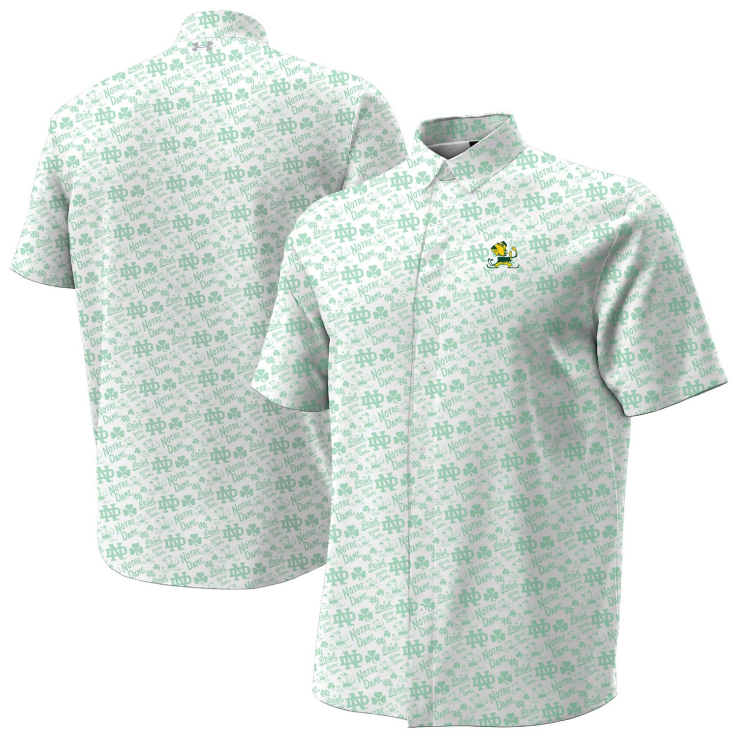 Under Armour Notre Dame Fighting Irish Gameday Armourfuse Camp Button-Up Shirt - view number 1