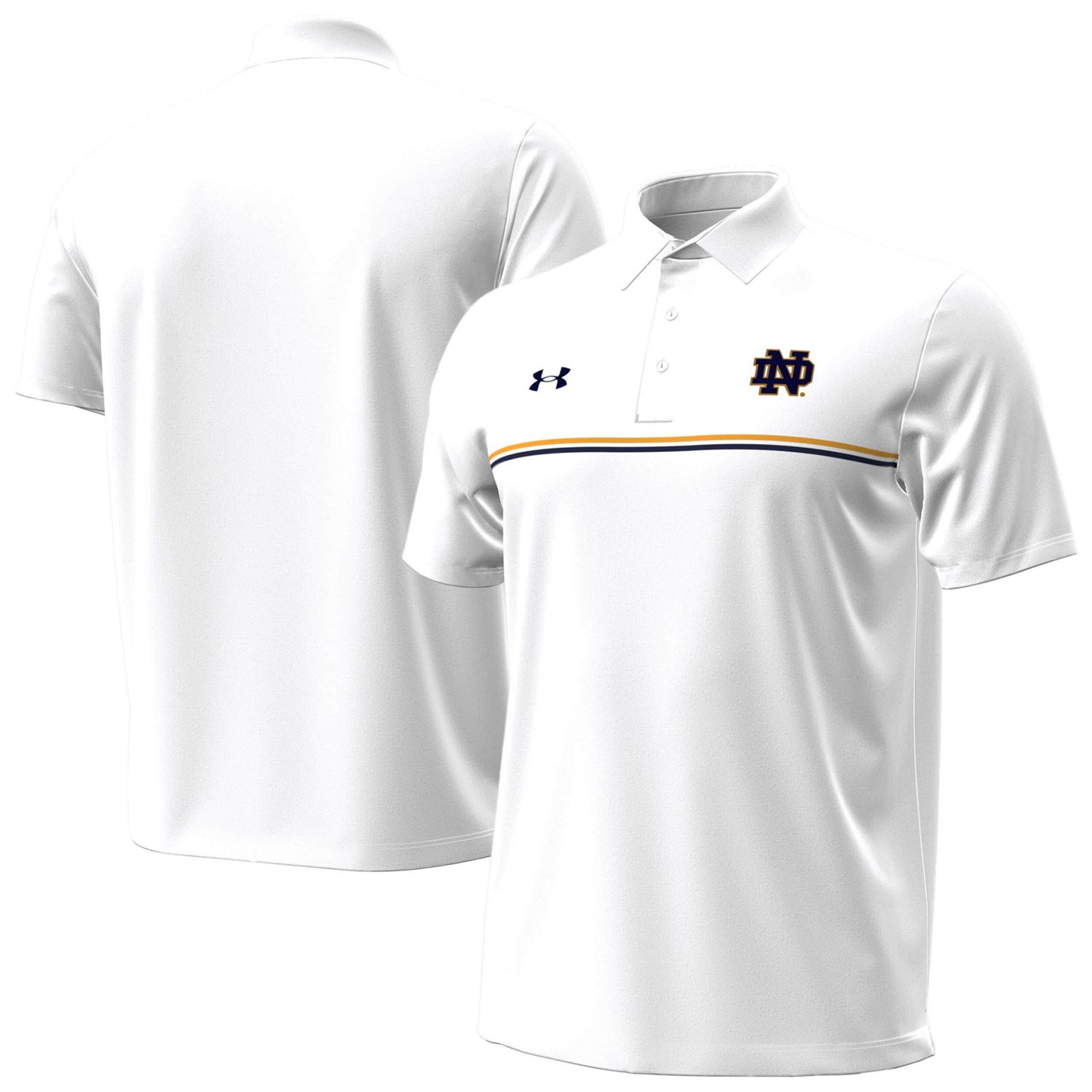 Under Armour Notre Dame Fighting Irish Performance Drive Chest Stripe Polo