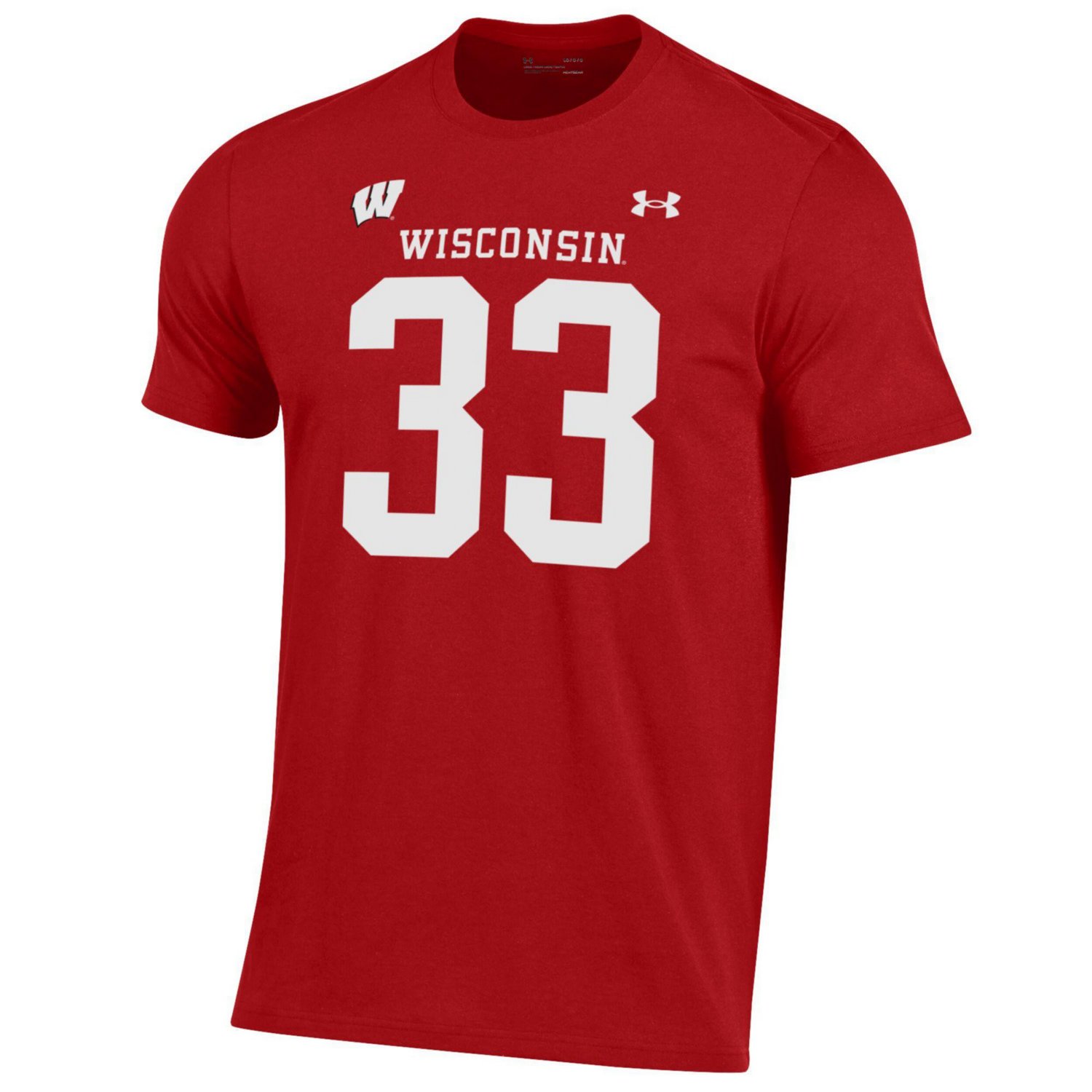 Under Armour Ron Dayne Wisconsin Badgers Name  Number T-Shirt - view number 2