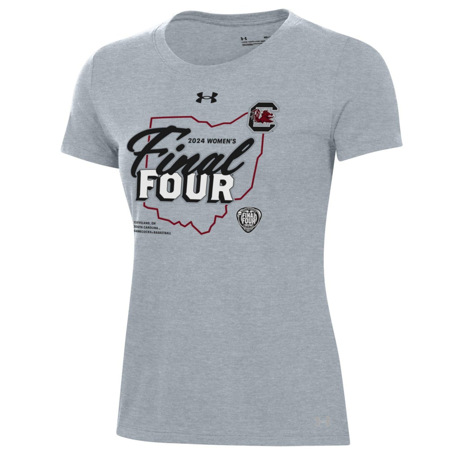 Under Armour South Carolina Gamecocks 2024 NCAA Basketball Tournament March Madness Final Four Locker Room T-Shirt               - view number 1