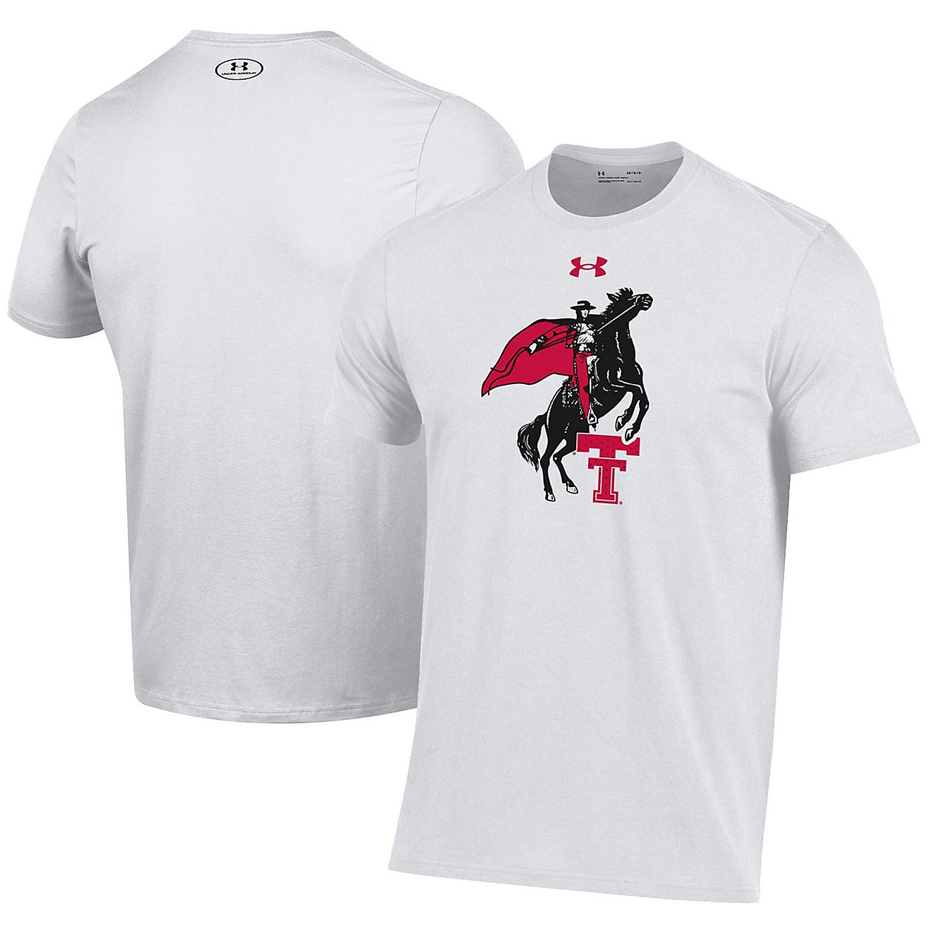 Under Armour Texas Tech Red Raiders Throwback Masked Rider Performance Cotton T-Shirt                                            - view number 1