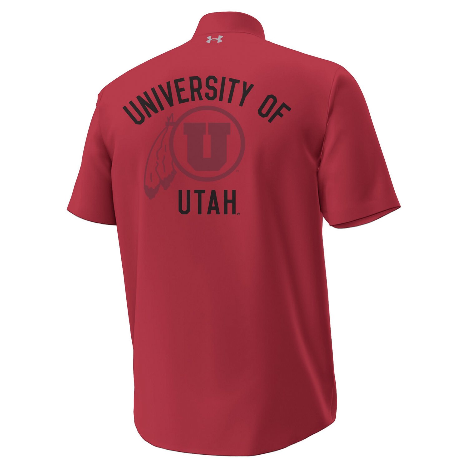 Under Armour Utah Utes Gameday Armourfuse Camp Button-Up Shirt