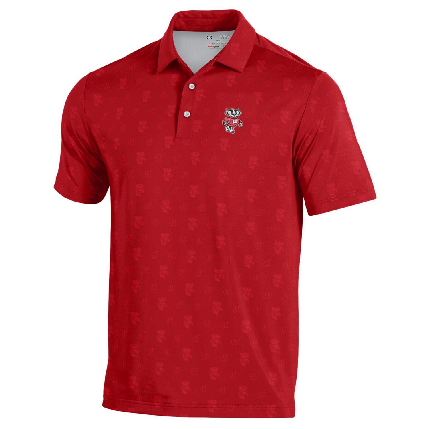 Under Armour Wisconsin Badgers Gameday Armourfuse Polo - view number 2