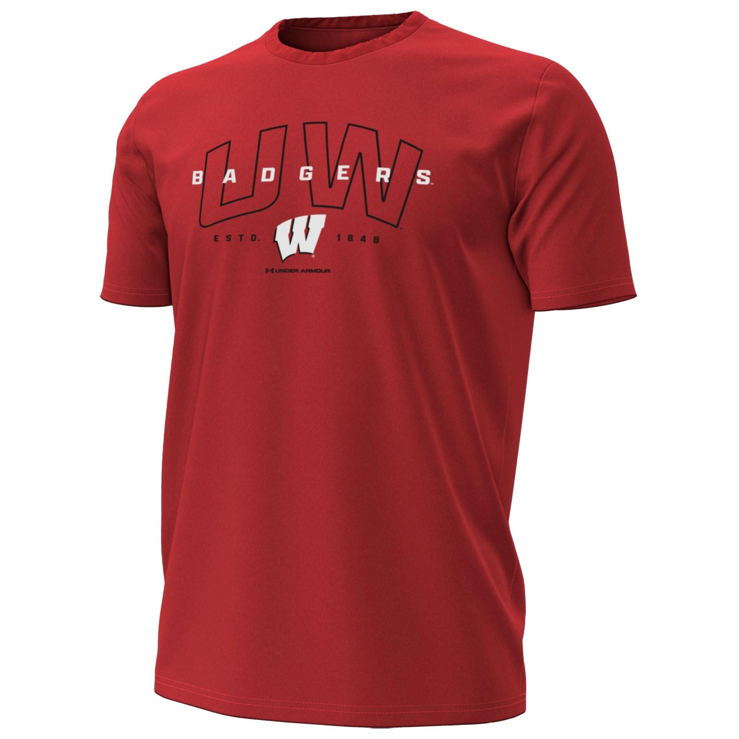 Under Armour Wisconsin Badgers Overlay Performance T-Shirt - view number 2