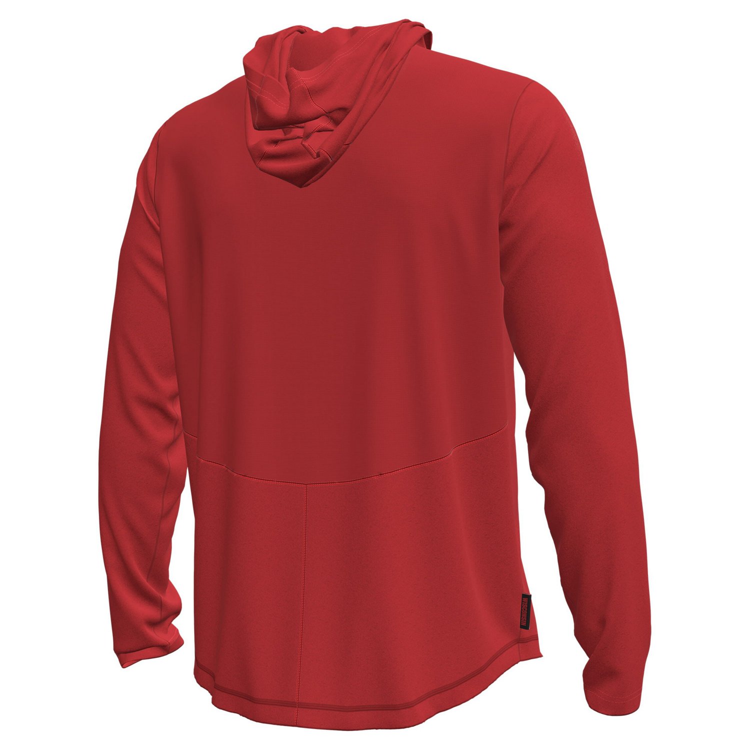 Under Armour Wisconsin Badgers Sideline Knockout Long-Sleeve Hooded T-Shirt - view number 3
