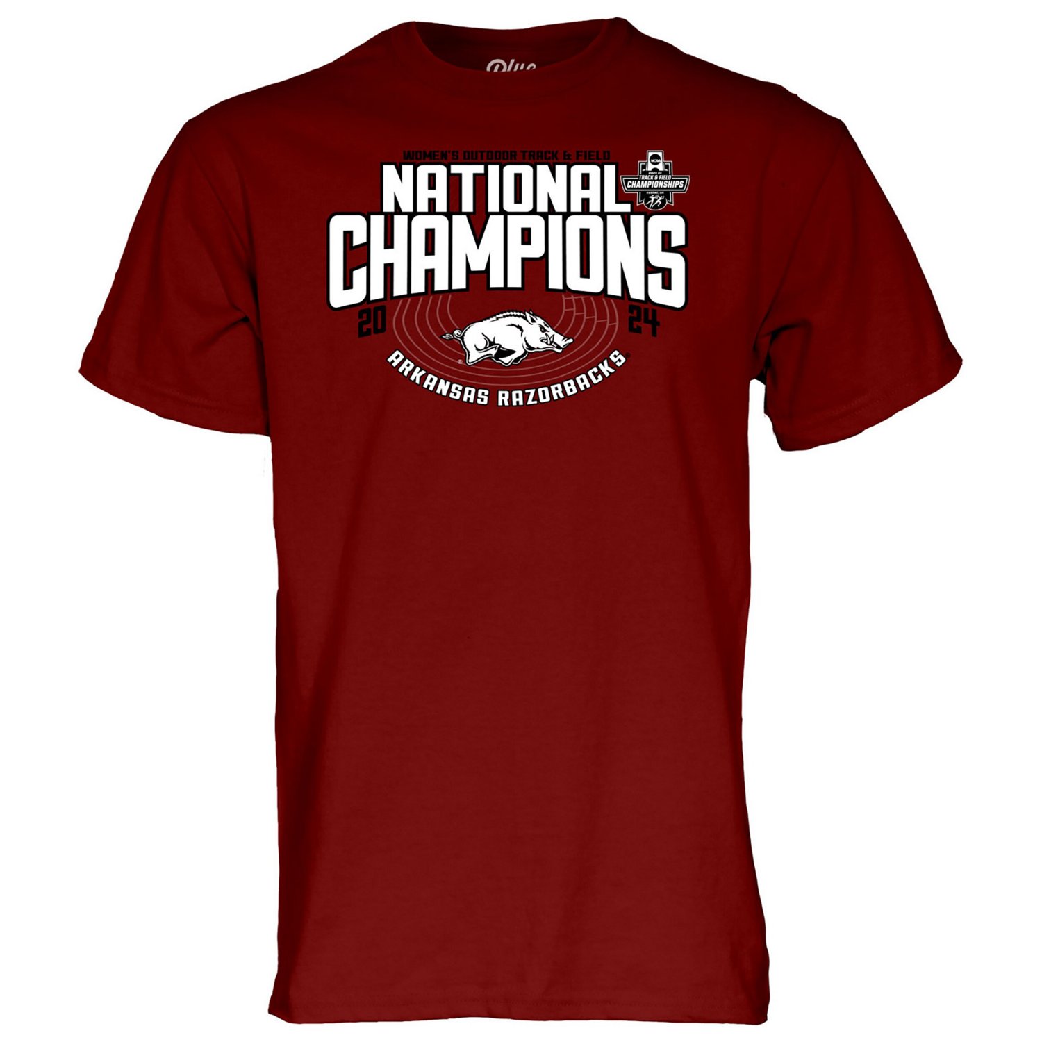 Unisex 84 Arkansas Razorbacks 2024 NCAA Women's Outdoor Track  Field National Champions T-Shirt - view number 2