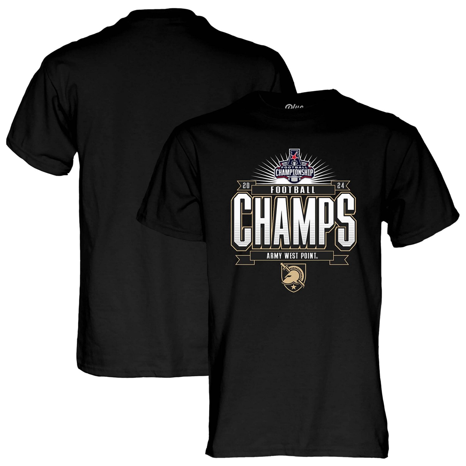 Unisex 84 Army Knights 2024 AAC Football Conference Champions Locker Room T-Shirt - view number 1
