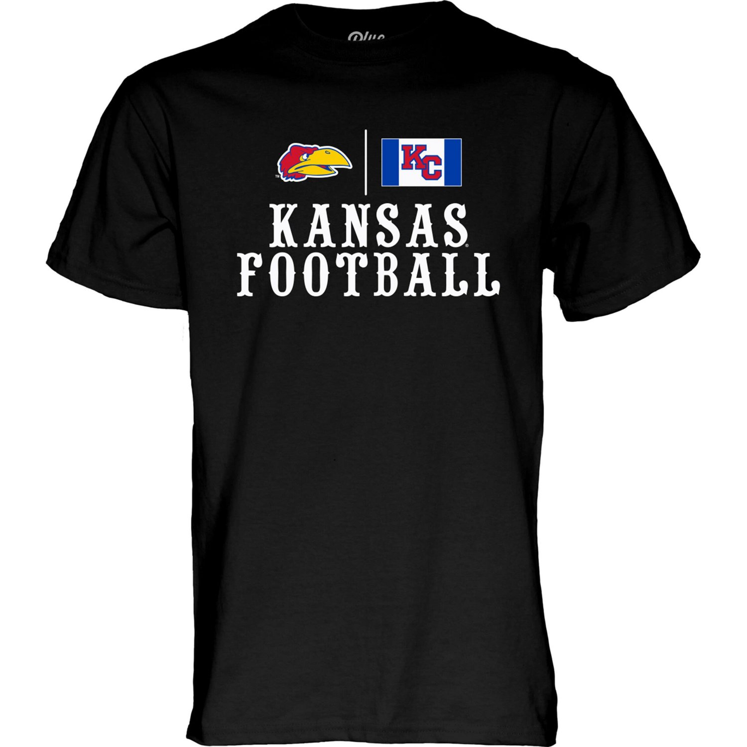 Unisex 84 Kansas Jayhawks Blackout T-Shirt - view number 2