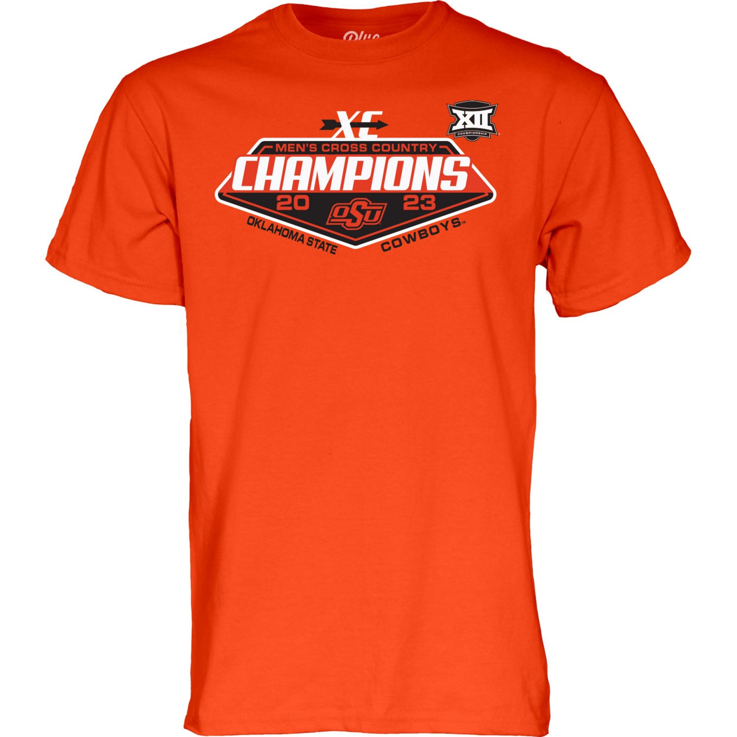 Unisex 84 Oklahoma State Cowboys 2023 Big 12 Men's Cross Country Champions T-Shirt - view number 2