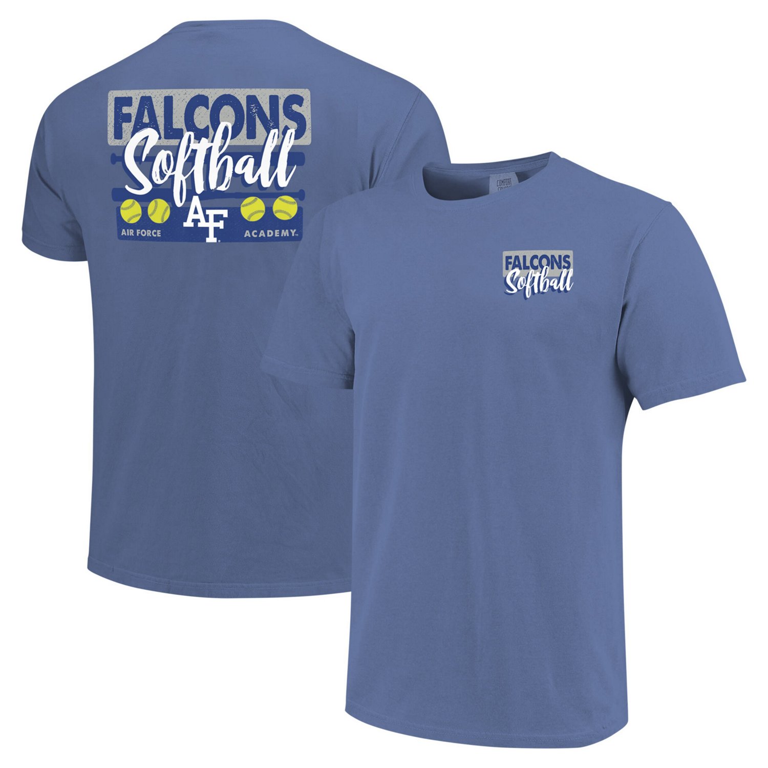 Unisex Air Force Falcons Gritty Softball Bats Comfort Colors T-Shirt