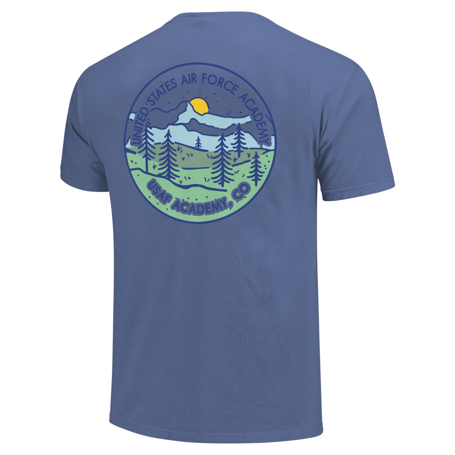 Unisex Air Force Falcons Scenic Comfort Colors T-Shirt                                                                           - view number 2
