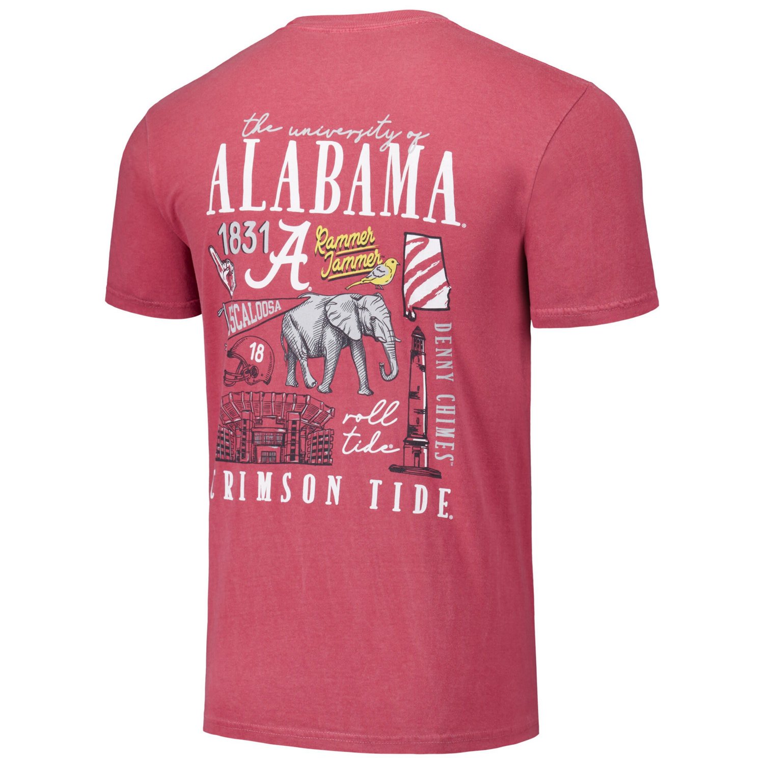 Unisex Alabama Tide Hyper Local Campus Poster T-Shirt - view number 3