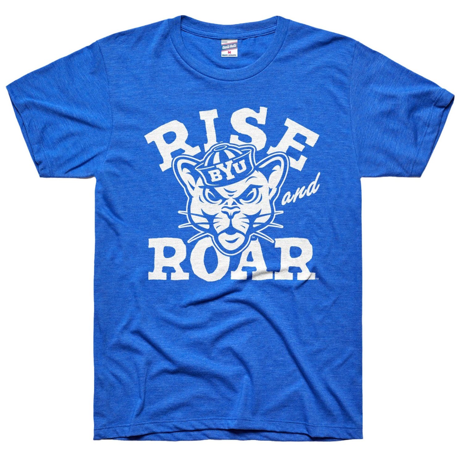 Unisex Charlie Hustle BYU Cougars Rise  Roar Tri-Blend T-Shirt - view number 1