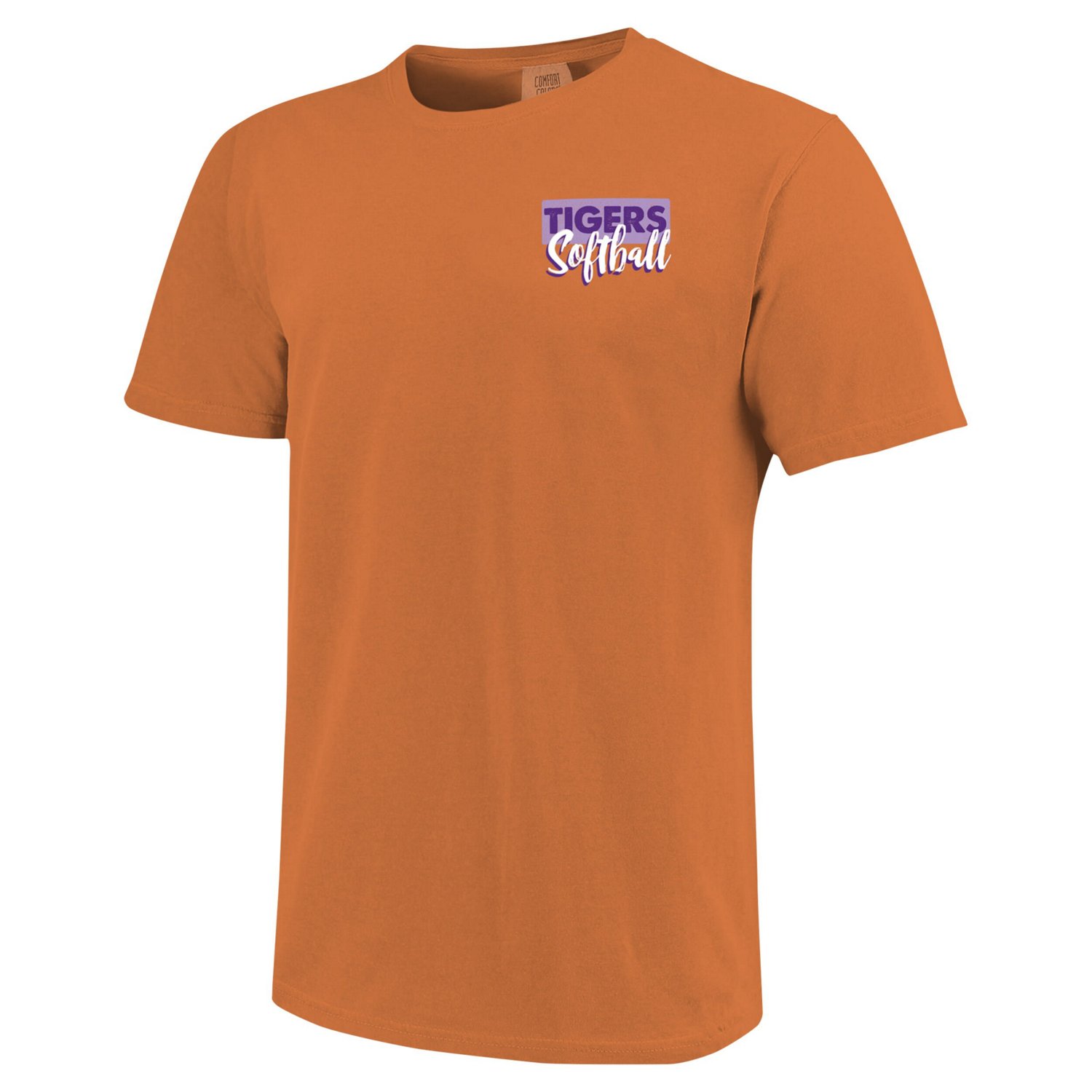 Unisex Clemson Tigers Gritty Softball Bats Comfort Colors T-Shirt - view number 2